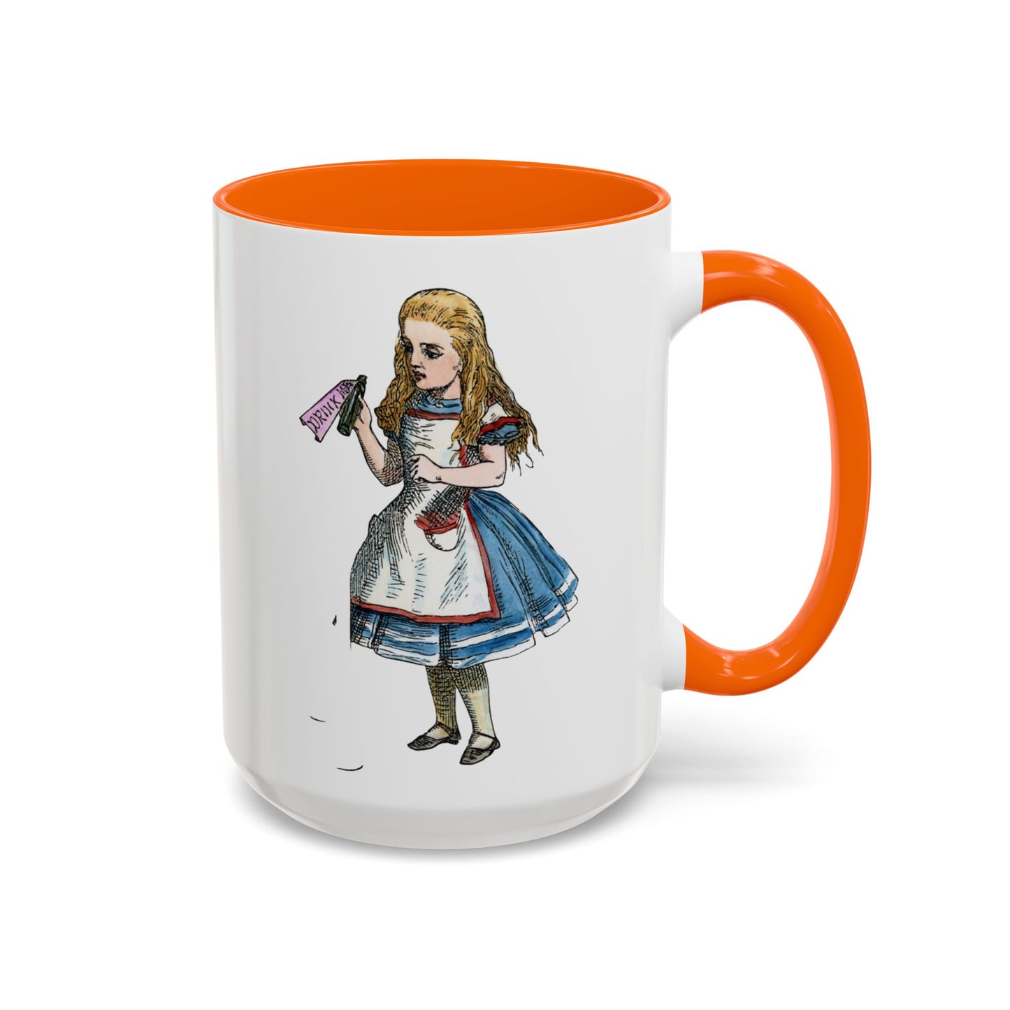 Alice in Wonderland Accent Coffee Mug – Vintage Alice Illustration (11/15 oz)