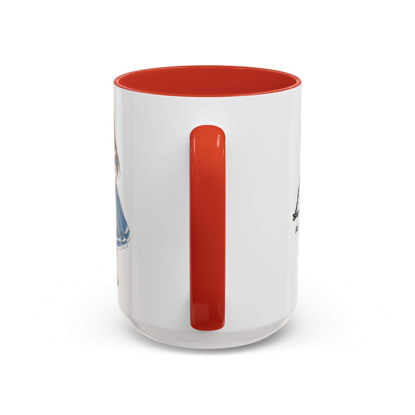 Alice in Wonderland Accent Coffee Mug – Vintage Alice Illustration (11/15 oz)