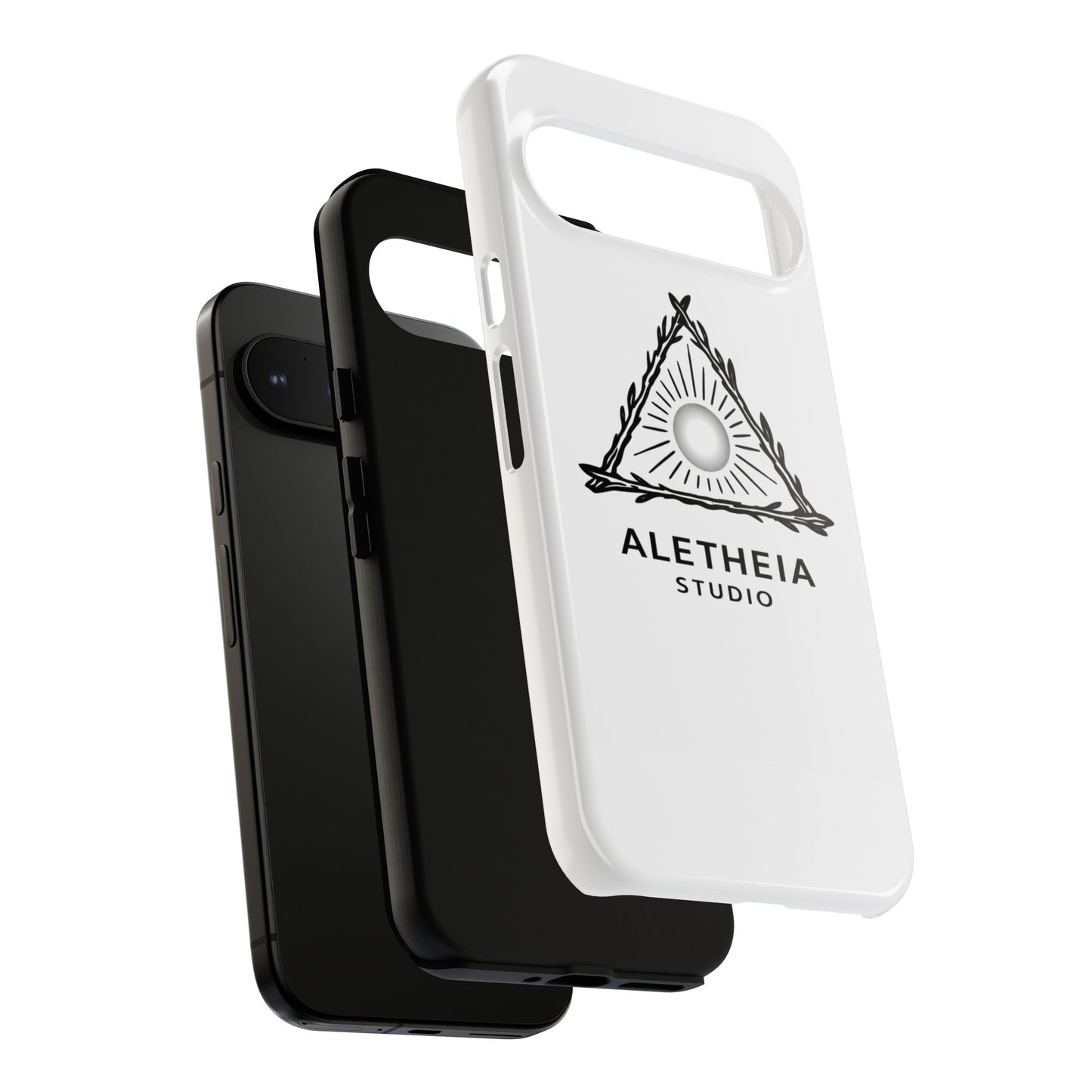 Aletheia Studio Sun Triangle Phone Case — Protective Tough Phone Case with Minimalist Logo