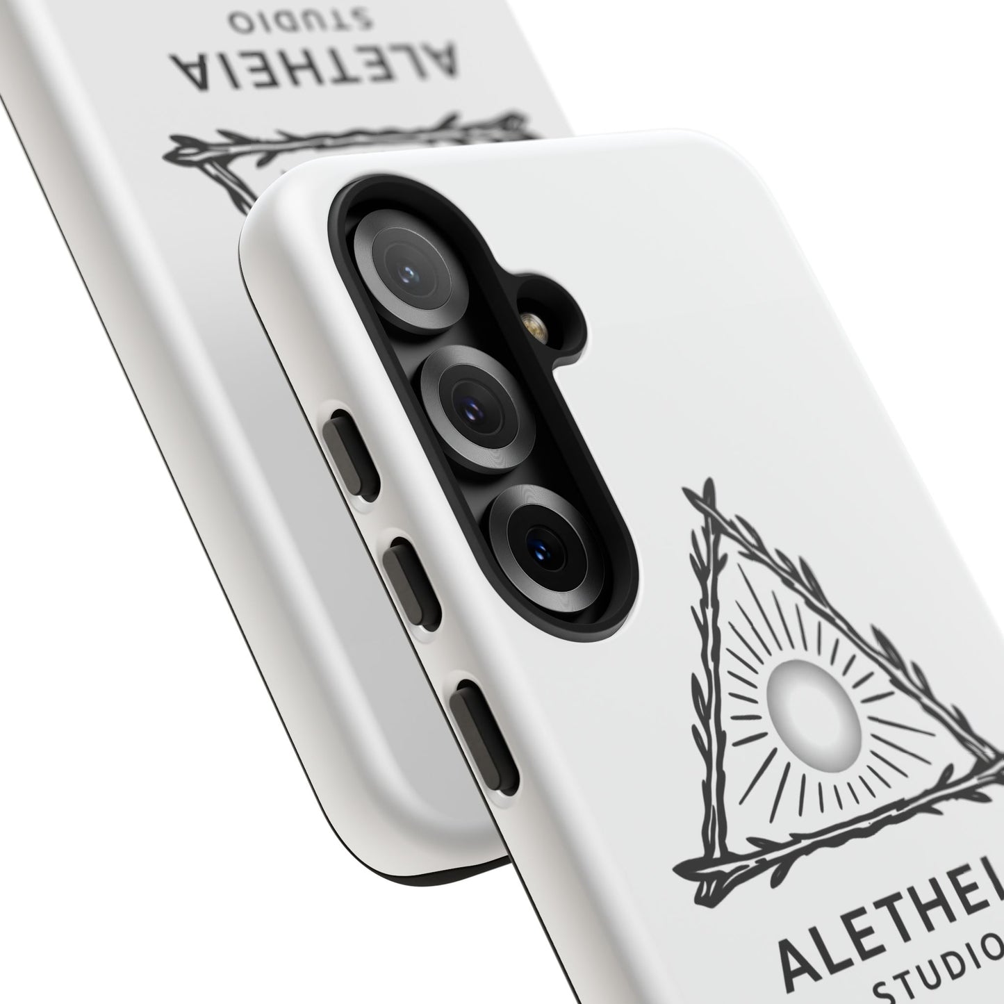 Aletheia Studio Sun Triangle Phone Case — Protective Tough Phone Case with Minimalist Logo