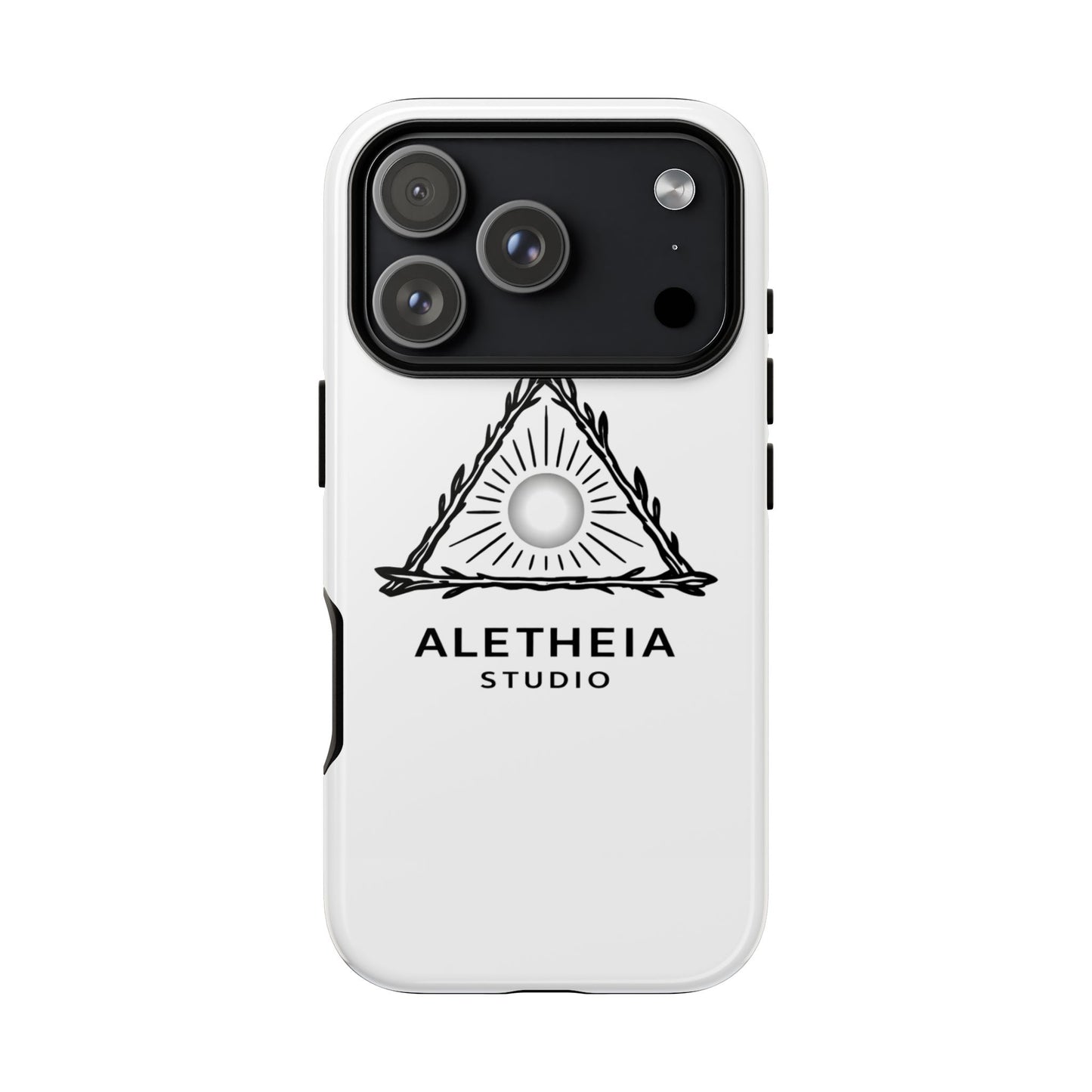 Aletheia Studio Sun Triangle Phone Case — Protective Tough Phone Case with Minimalist Logo