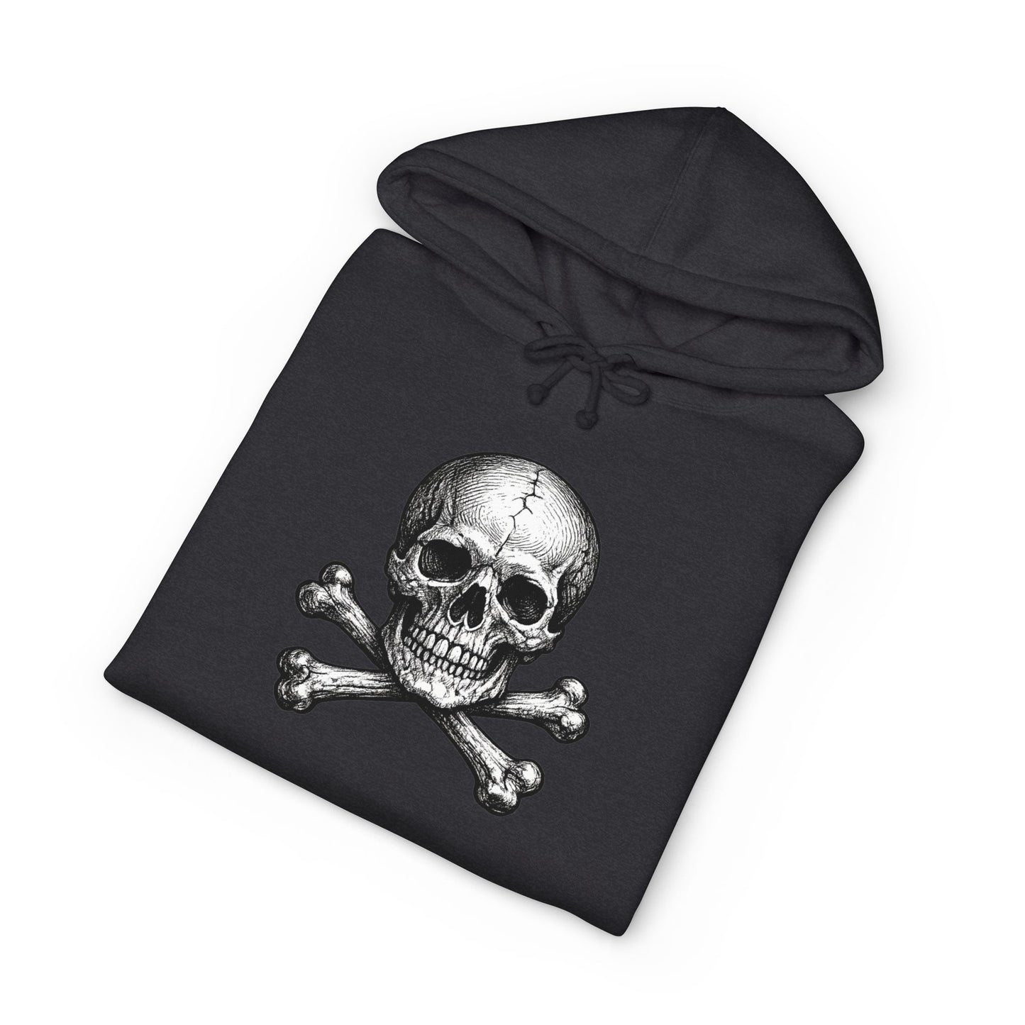 Momento Mori Hoodie — Vintage Skull Graphic Hooded Sweatshirt