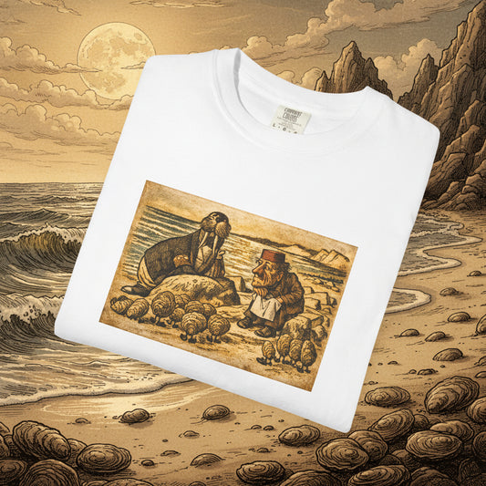 The Walrus and the Carpenter Illustration T-Shirt — Nautical Beach Crew Tee