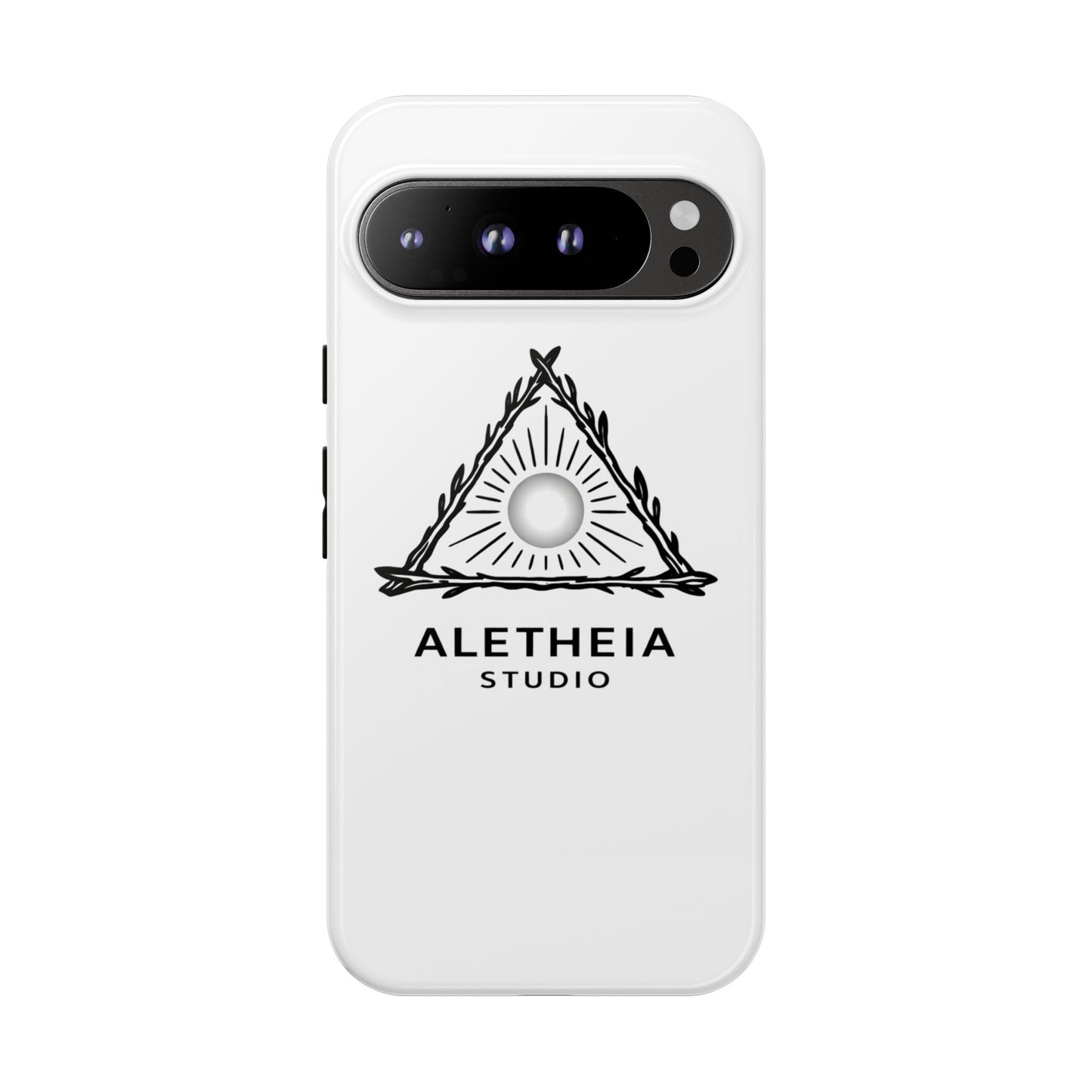 Aletheia Studio Sun Triangle Phone Case — Protective Tough Phone Case with Minimalist Logo