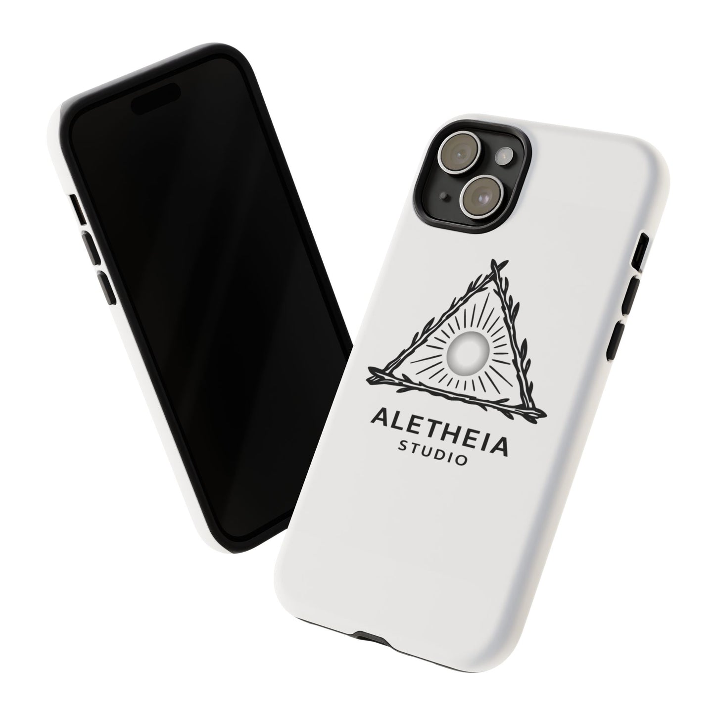 Aletheia Studio Sun Triangle Phone Case — Protective Tough Phone Case with Minimalist Logo