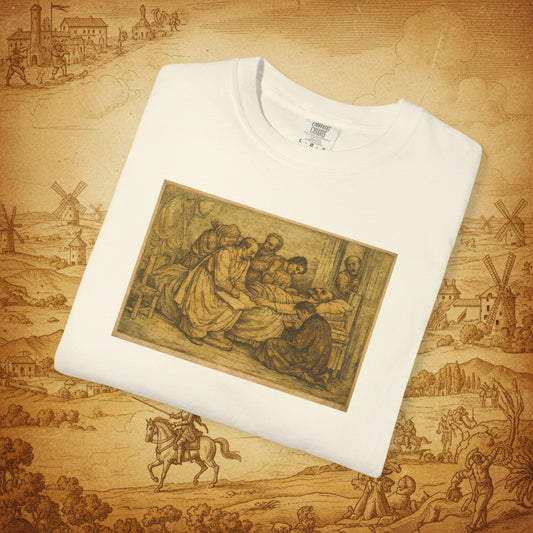The Death of Don Quixote T-Shirt — Vintage Illustration