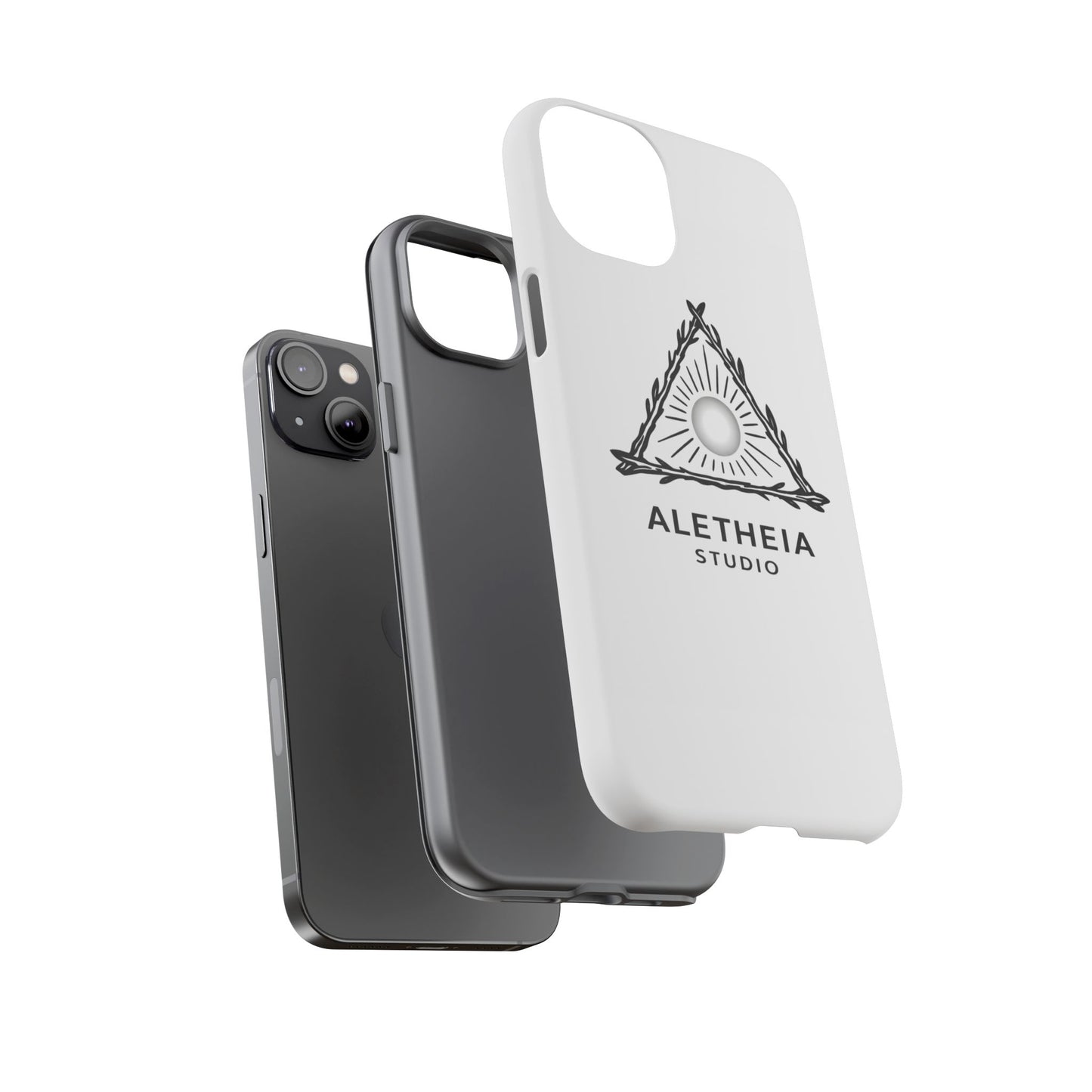 Aletheia Studio Sun Triangle Phone Case — Protective Tough Phone Case with Minimalist Logo