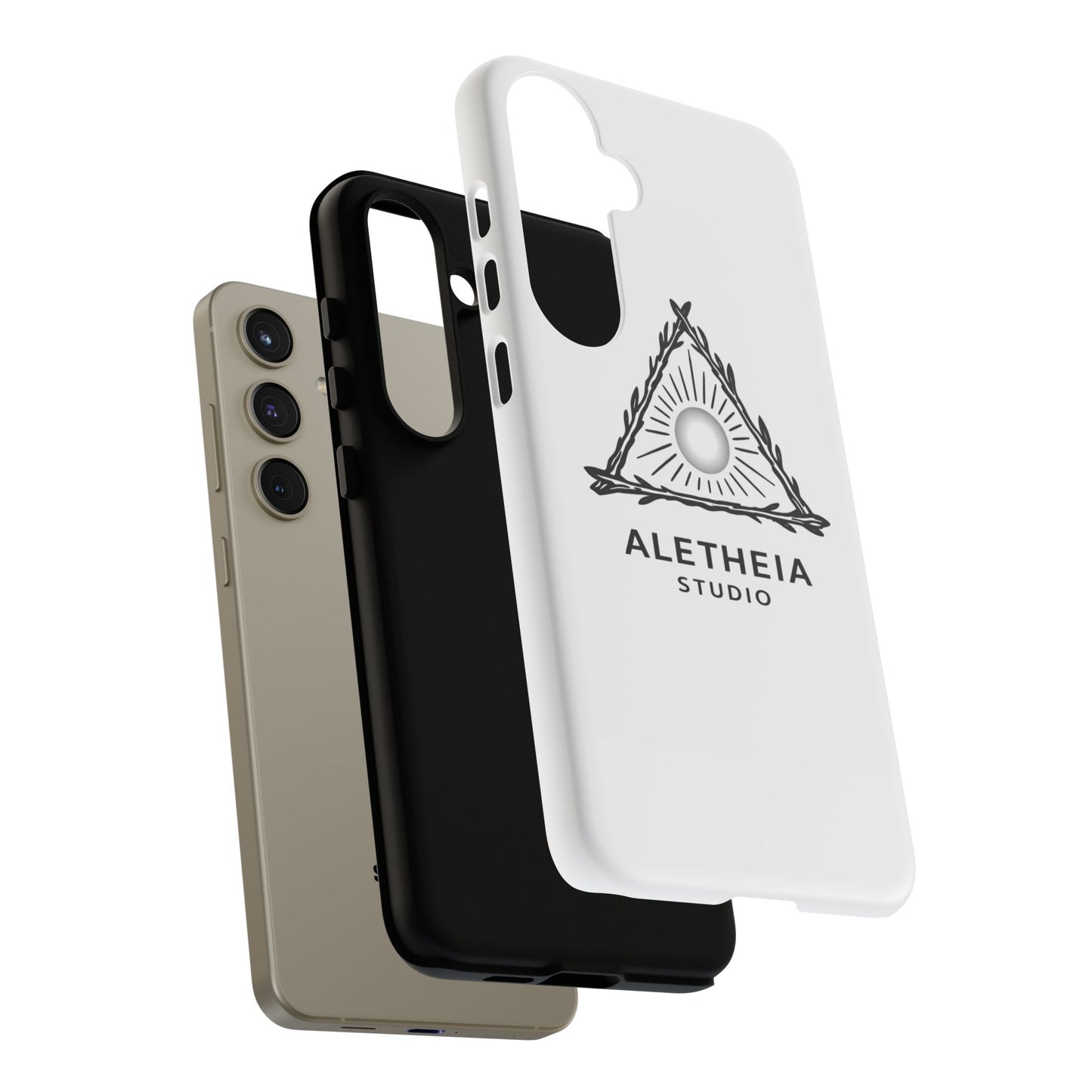 Aletheia Studio Sun Triangle Phone Case — Protective Tough Phone Case with Minimalist Logo
