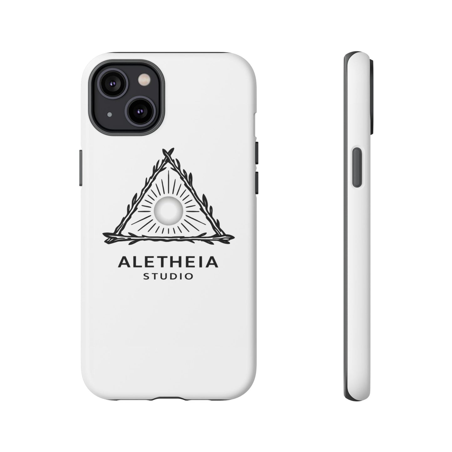 Aletheia Studio Sun Triangle Phone Case — Protective Tough Phone Case with Minimalist Logo