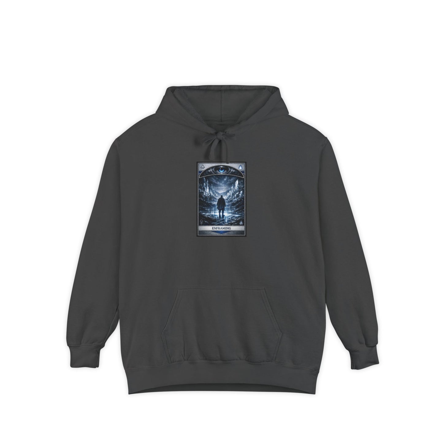 Enframing Hoodie — 'The Question Concerning Technology' Graphic