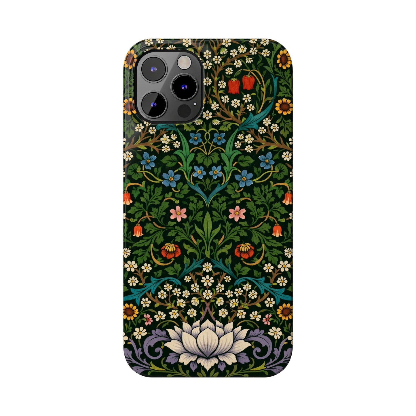 Slim Phone Case — Vintage Floral William Morris Style Pattern