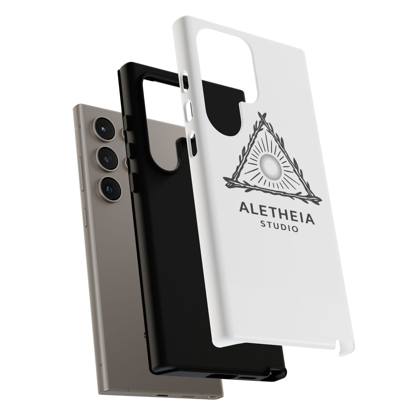 Aletheia Studio Sun Triangle Phone Case — Protective Tough Phone Case with Minimalist Logo