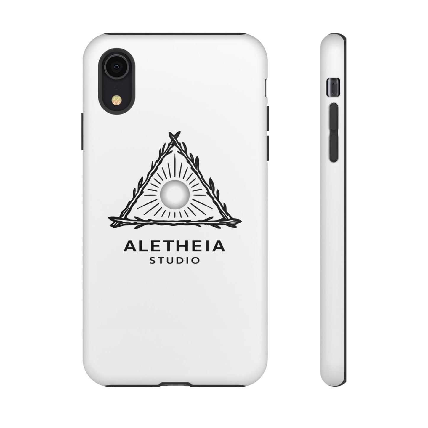 Aletheia Studio Sun Triangle Phone Case — Protective Tough Phone Case with Minimalist Logo