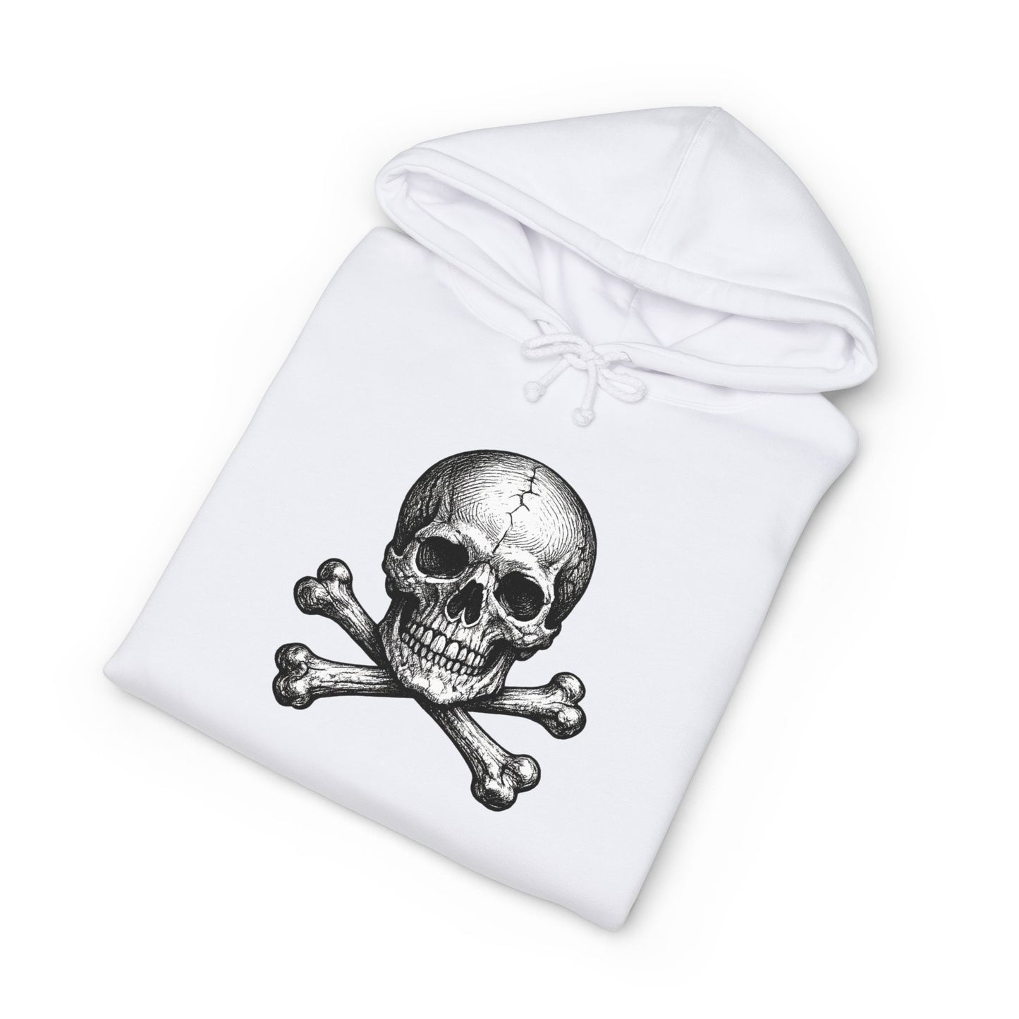 Momento Mori Hoodie — Vintage Skull Graphic Hooded Sweatshirt