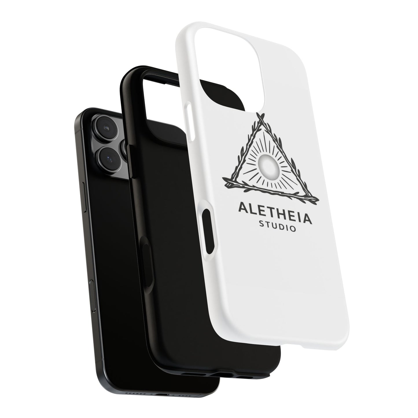 Aletheia Studio Sun Triangle Phone Case — Protective Tough Phone Case with Minimalist Logo