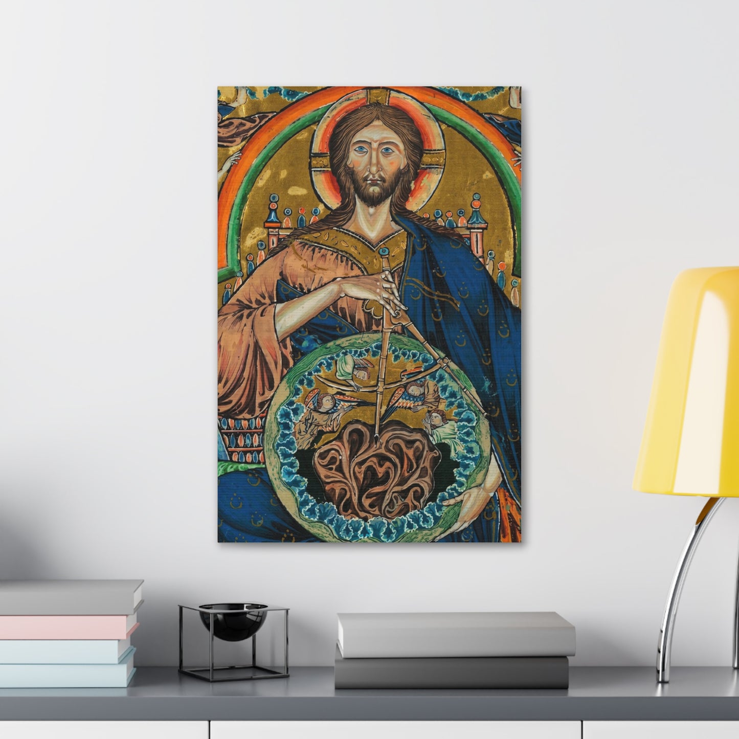 Religious Icon Canvas Print — Christ Pantokrator Stretched 1.5"