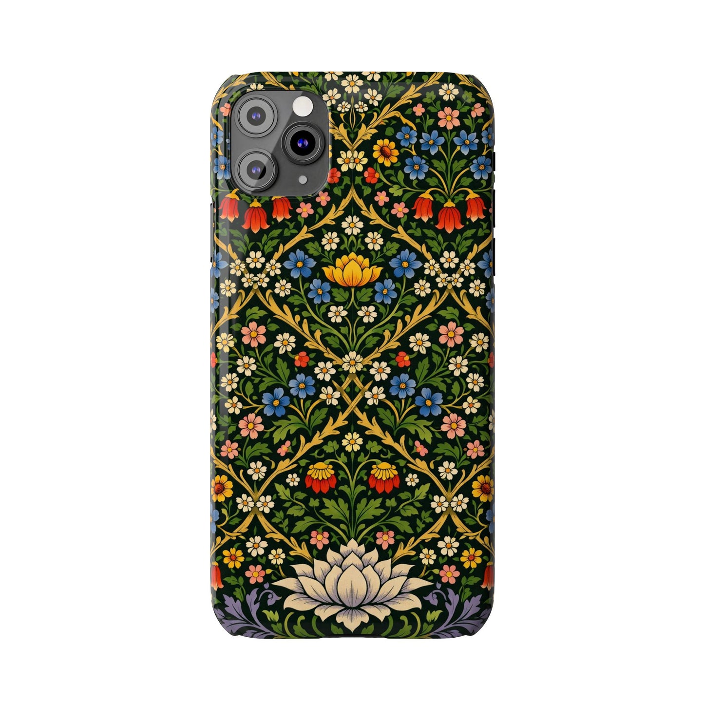 Slim Phone Case — Vintage William Morris Floral Pattern