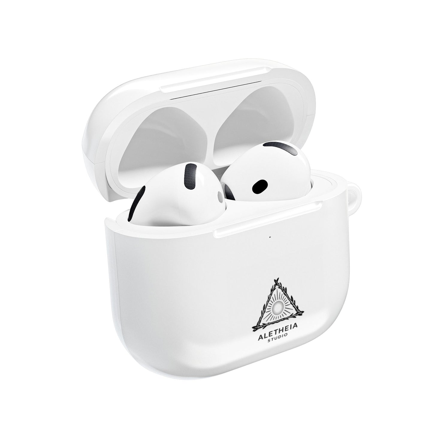 Aletheia Studio AirPods Case — Minimal Sun Triangle Design