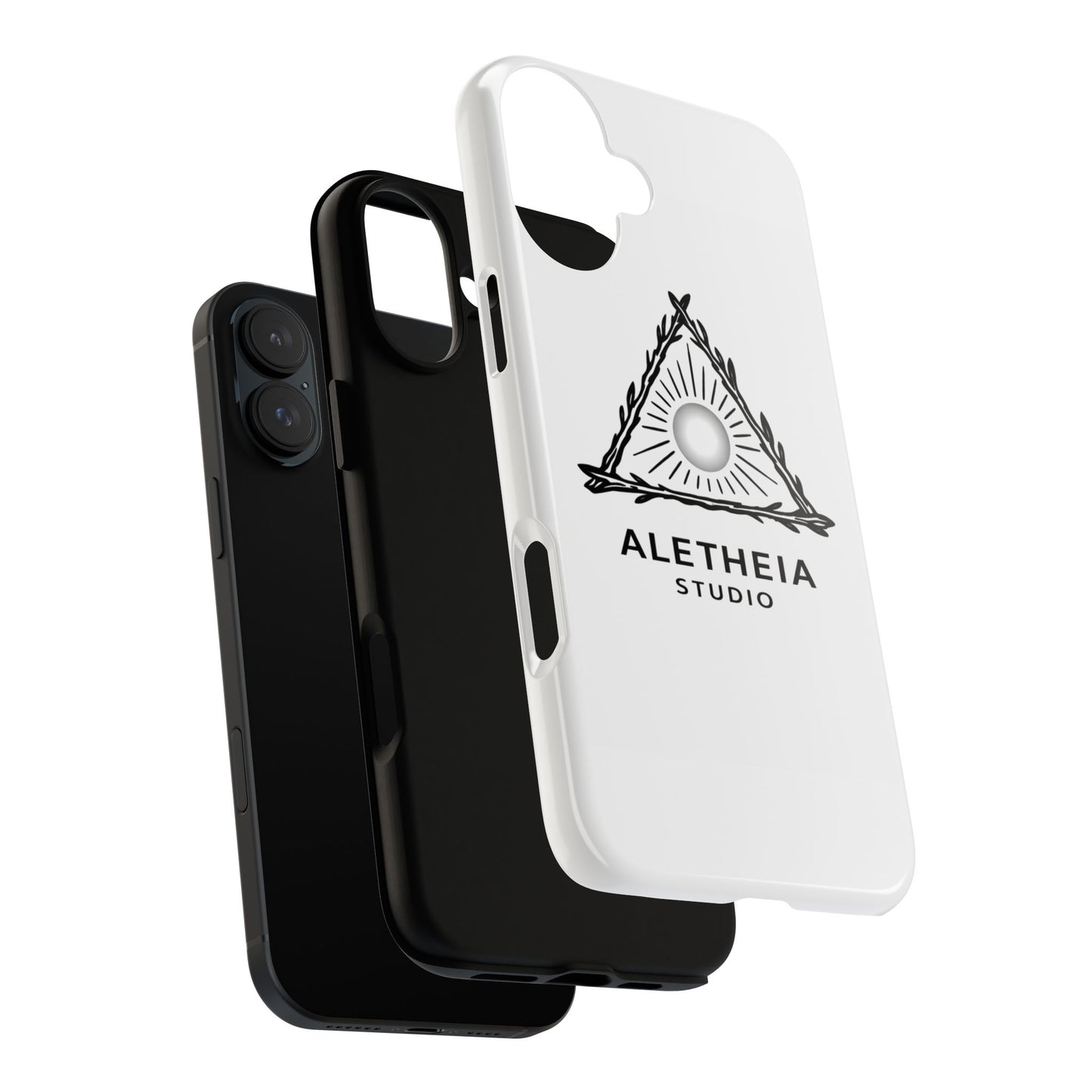 Aletheia Studio Sun Triangle Phone Case — Protective Tough Phone Case with Minimalist Logo