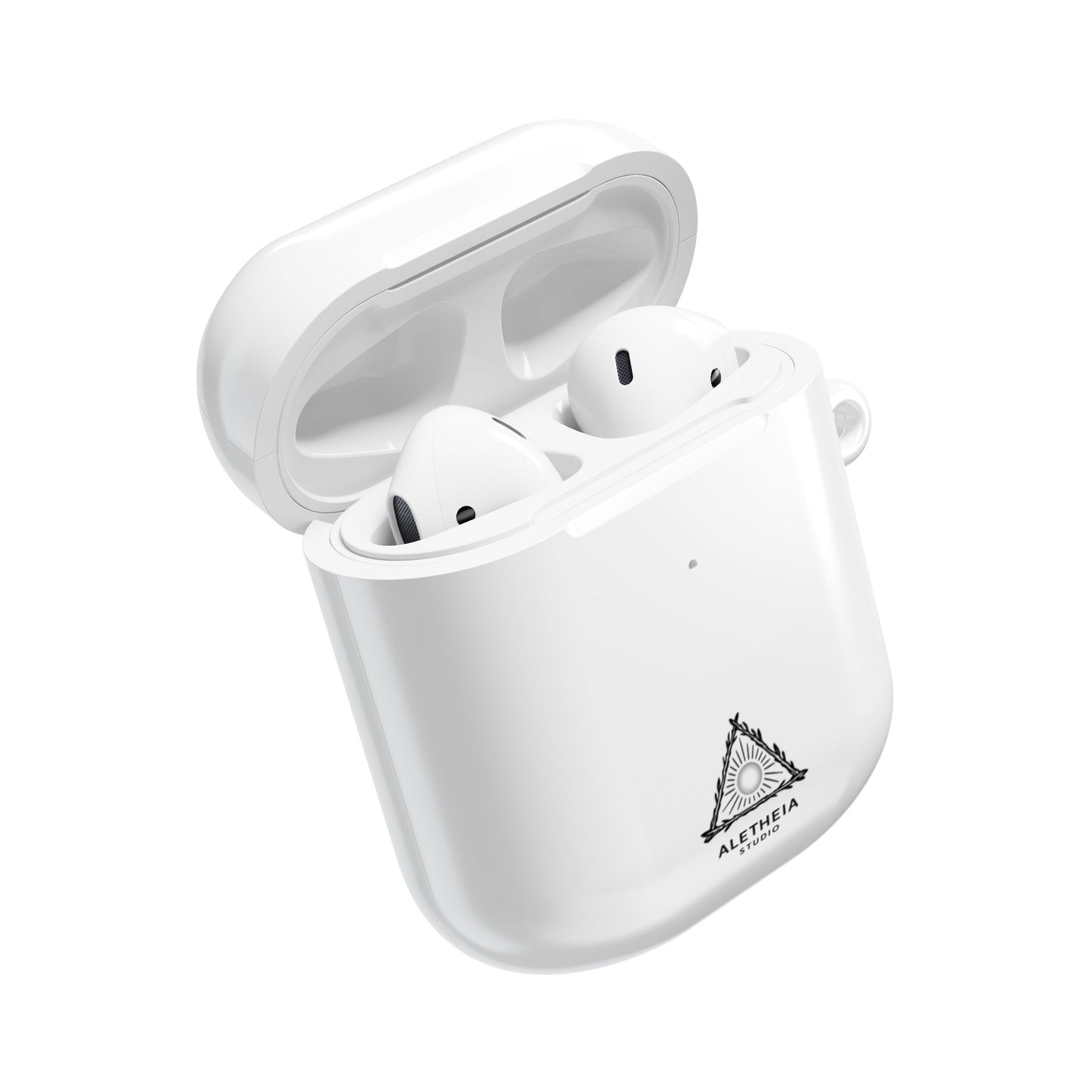 Aletheia Studio AirPods Case — Minimal Sun Triangle Design