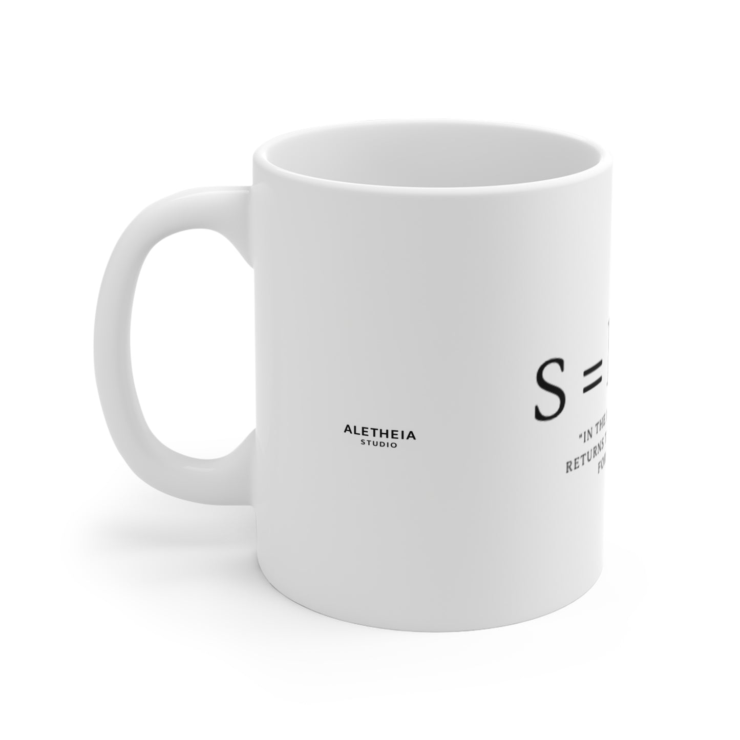 S = k ln W entropy equation Mug | Thermodynamics physics coffee cup