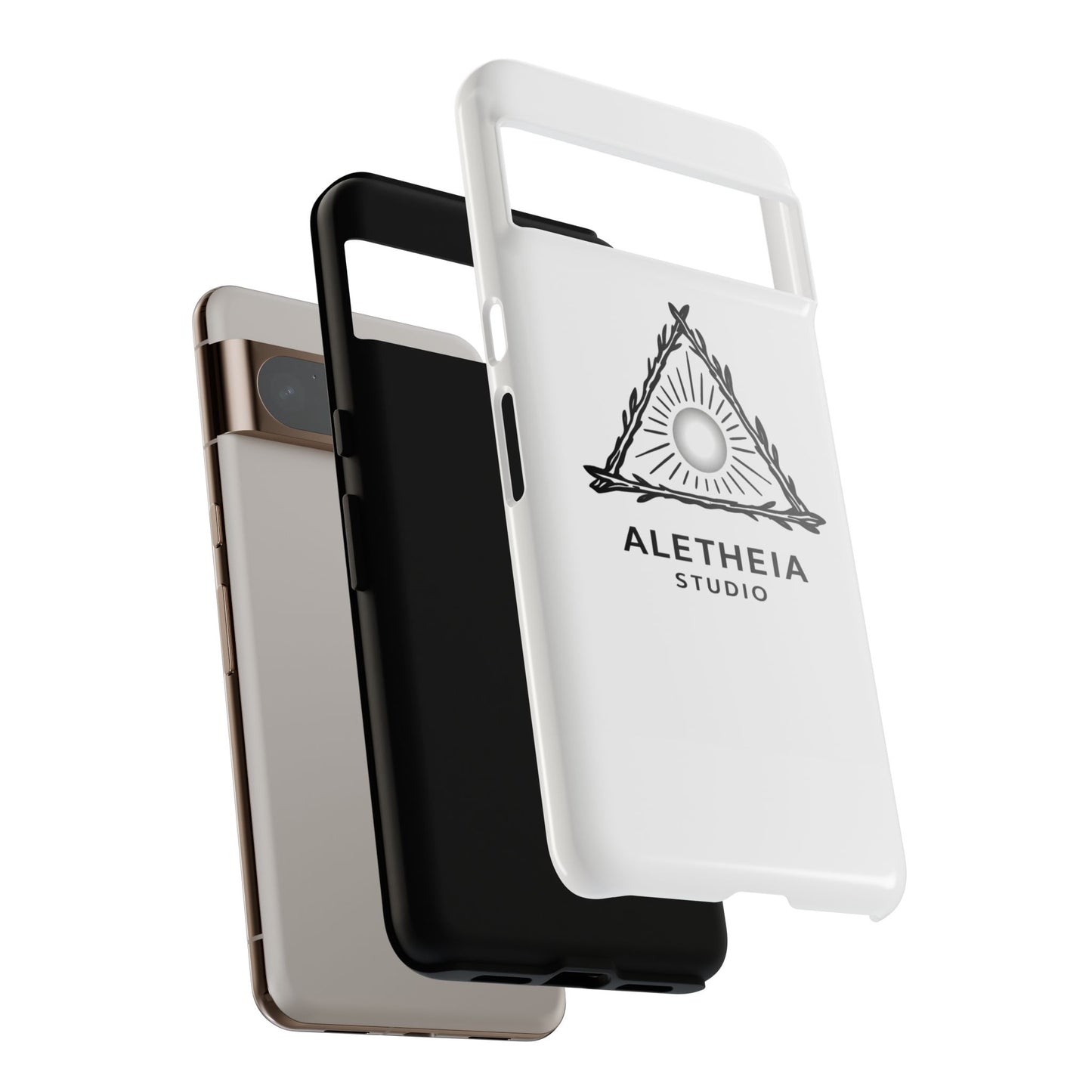 Aletheia Studio Sun Triangle Phone Case — Protective Tough Phone Case with Minimalist Logo