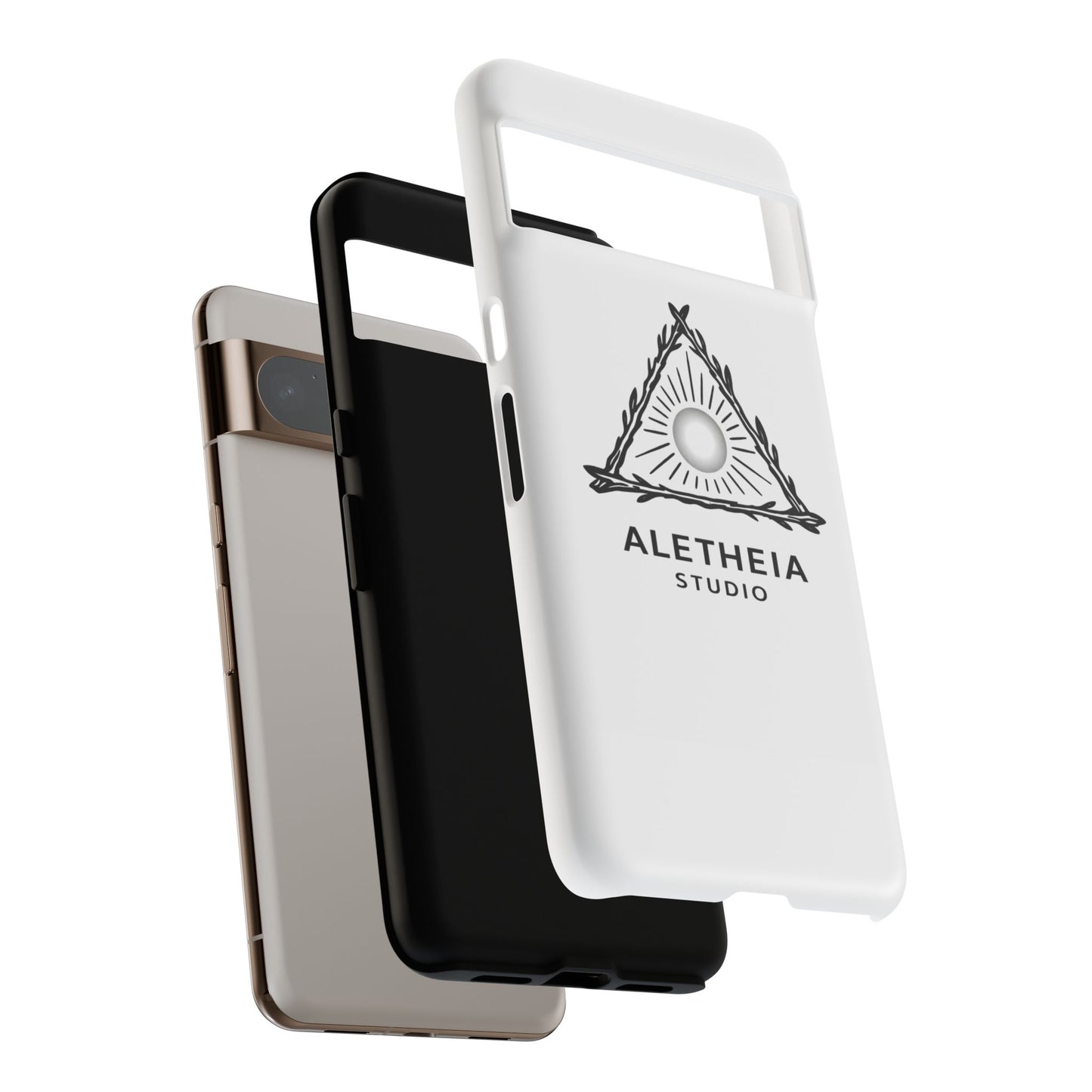 Aletheia Studio Sun Triangle Phone Case — Protective Tough Phone Case with Minimalist Logo