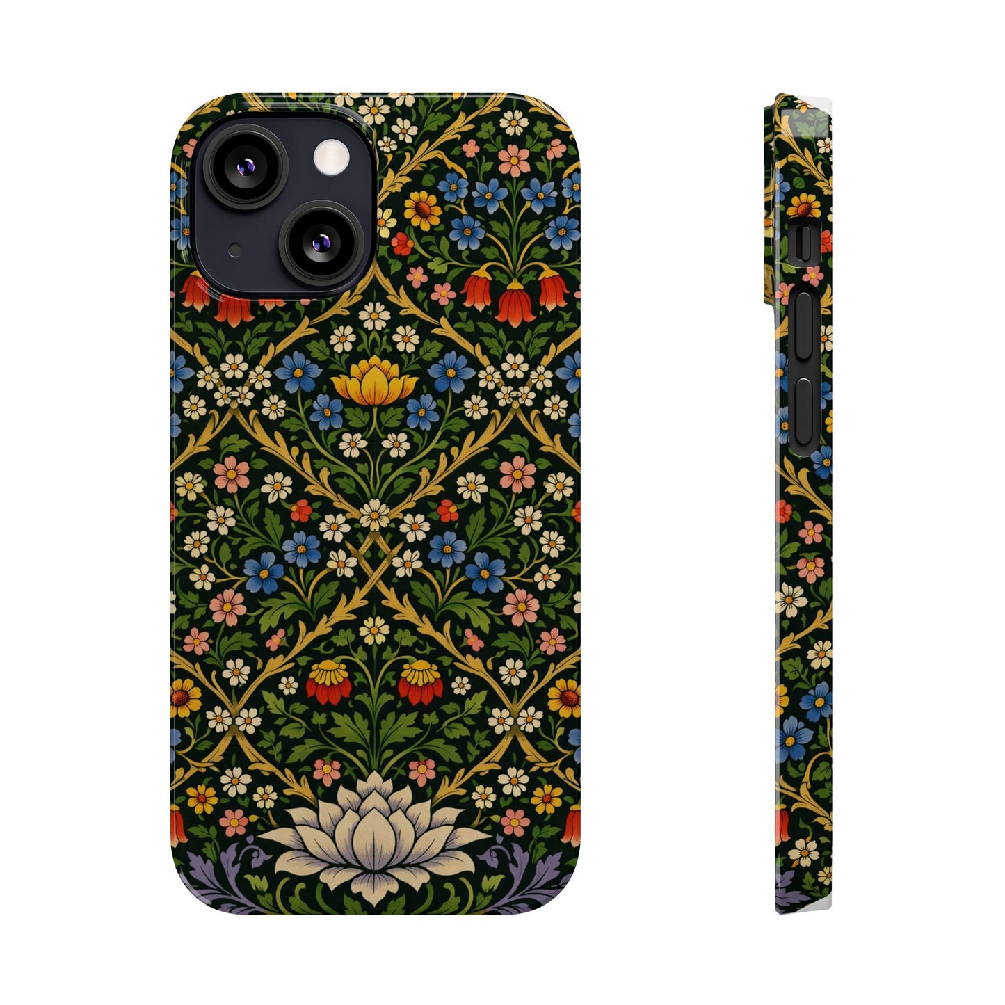 Slim Phone Case — Vintage William Morris Floral Pattern