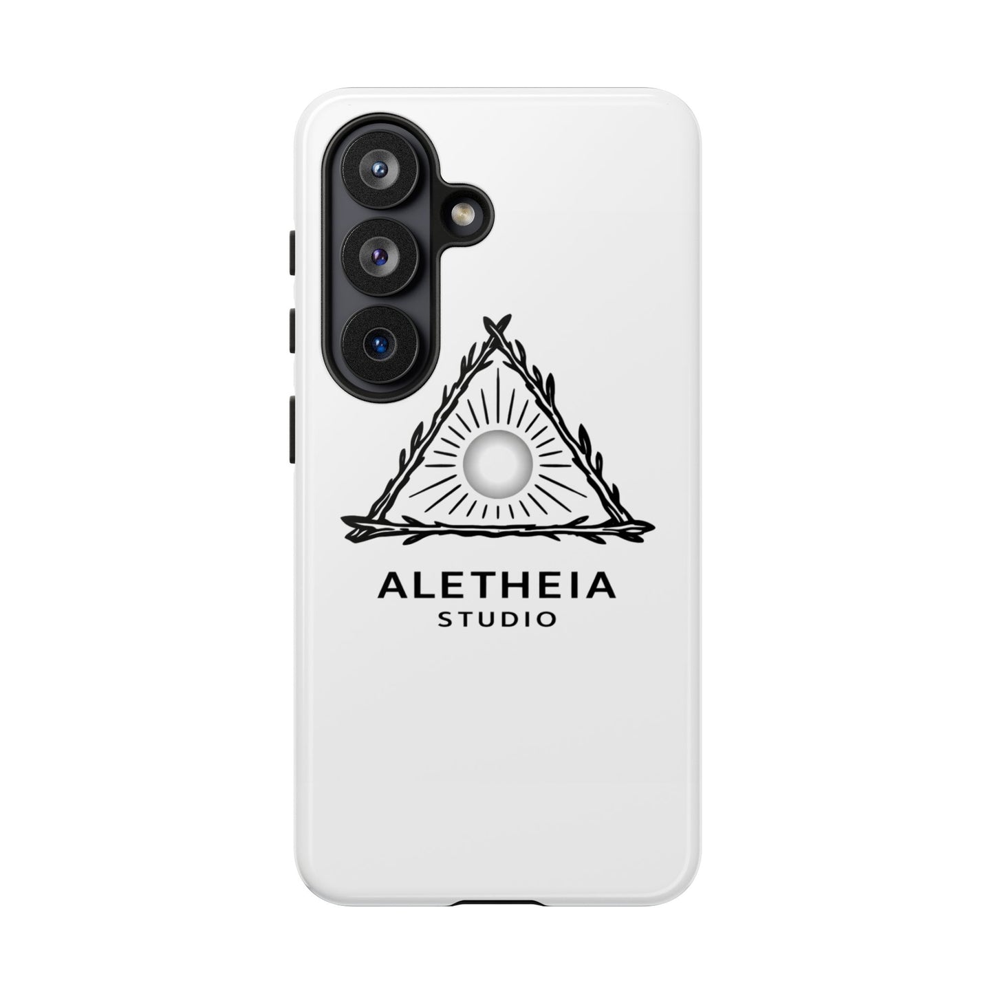 Aletheia Studio Sun Triangle Phone Case — Protective Tough Phone Case with Minimalist Logo