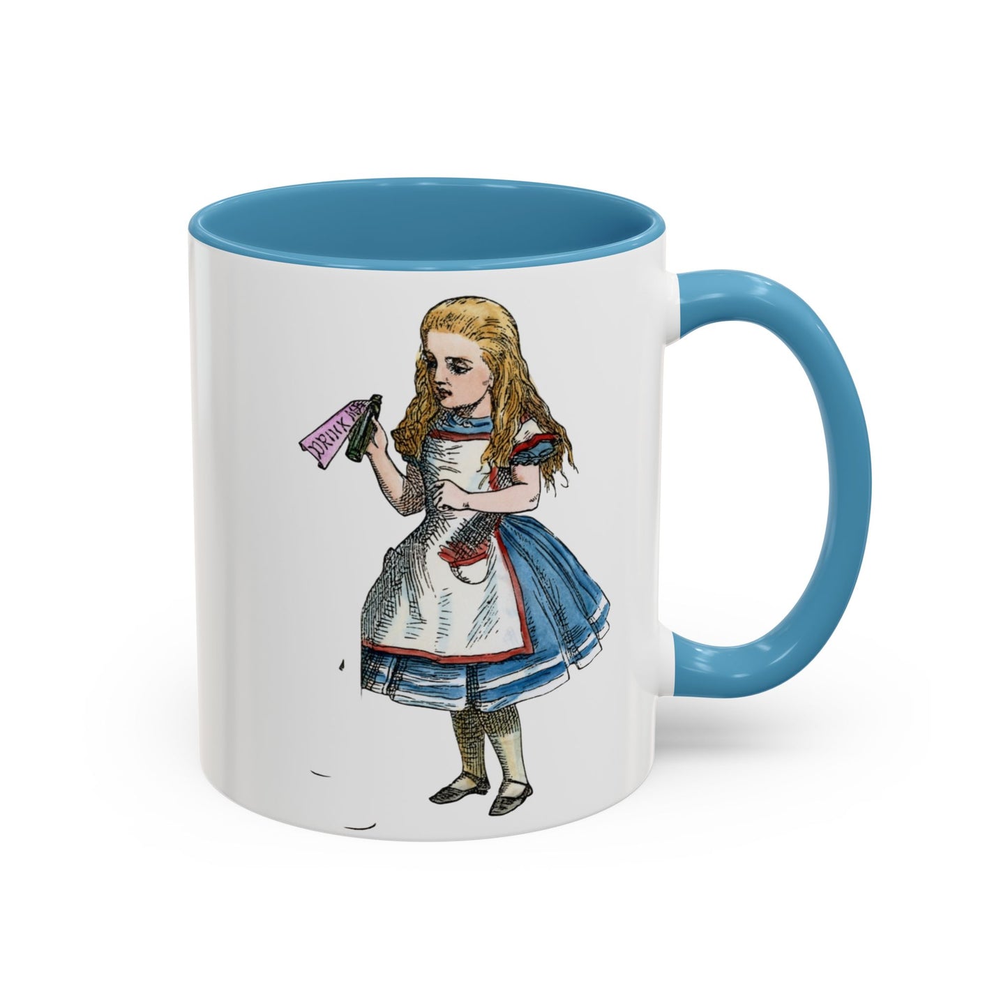 Alice in Wonderland Accent Coffee Mug – Vintage Alice Illustration (11/15 oz)