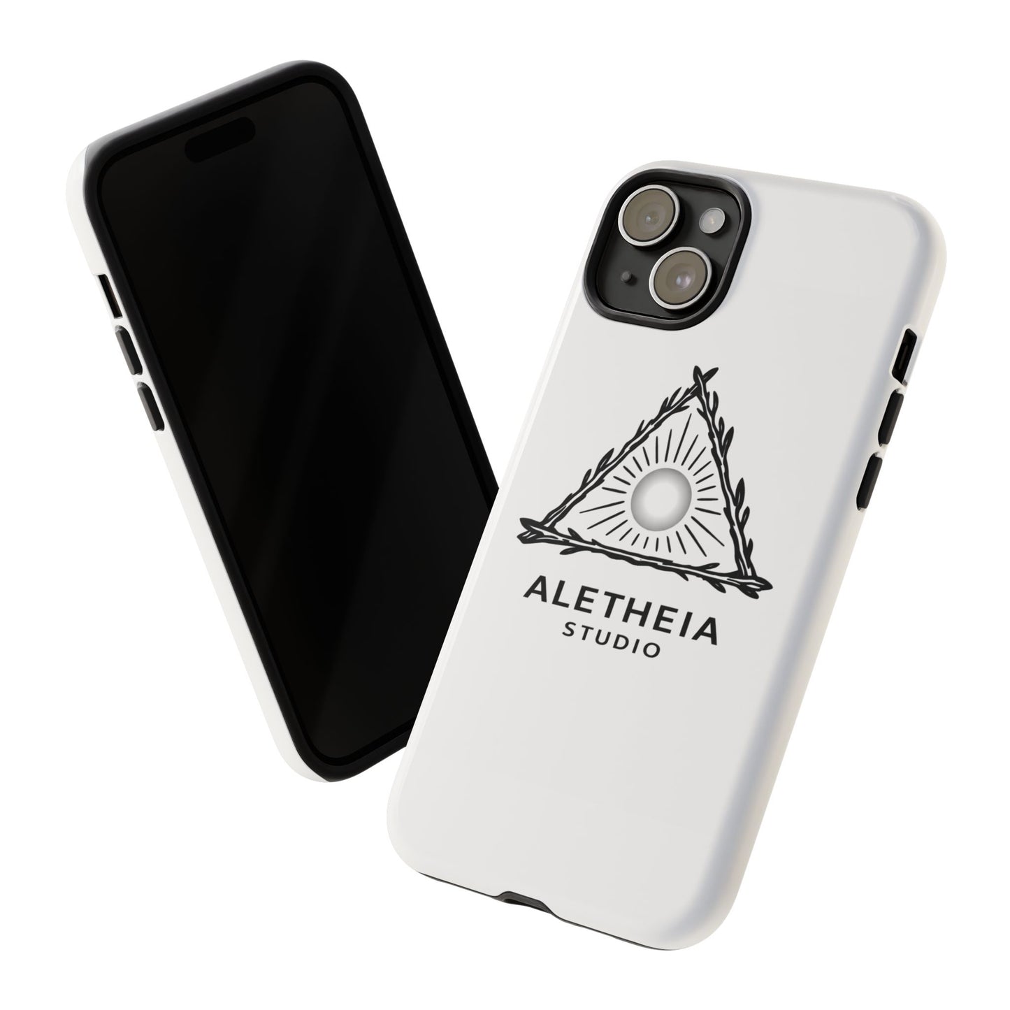 Aletheia Studio Sun Triangle Phone Case — Protective Tough Phone Case with Minimalist Logo