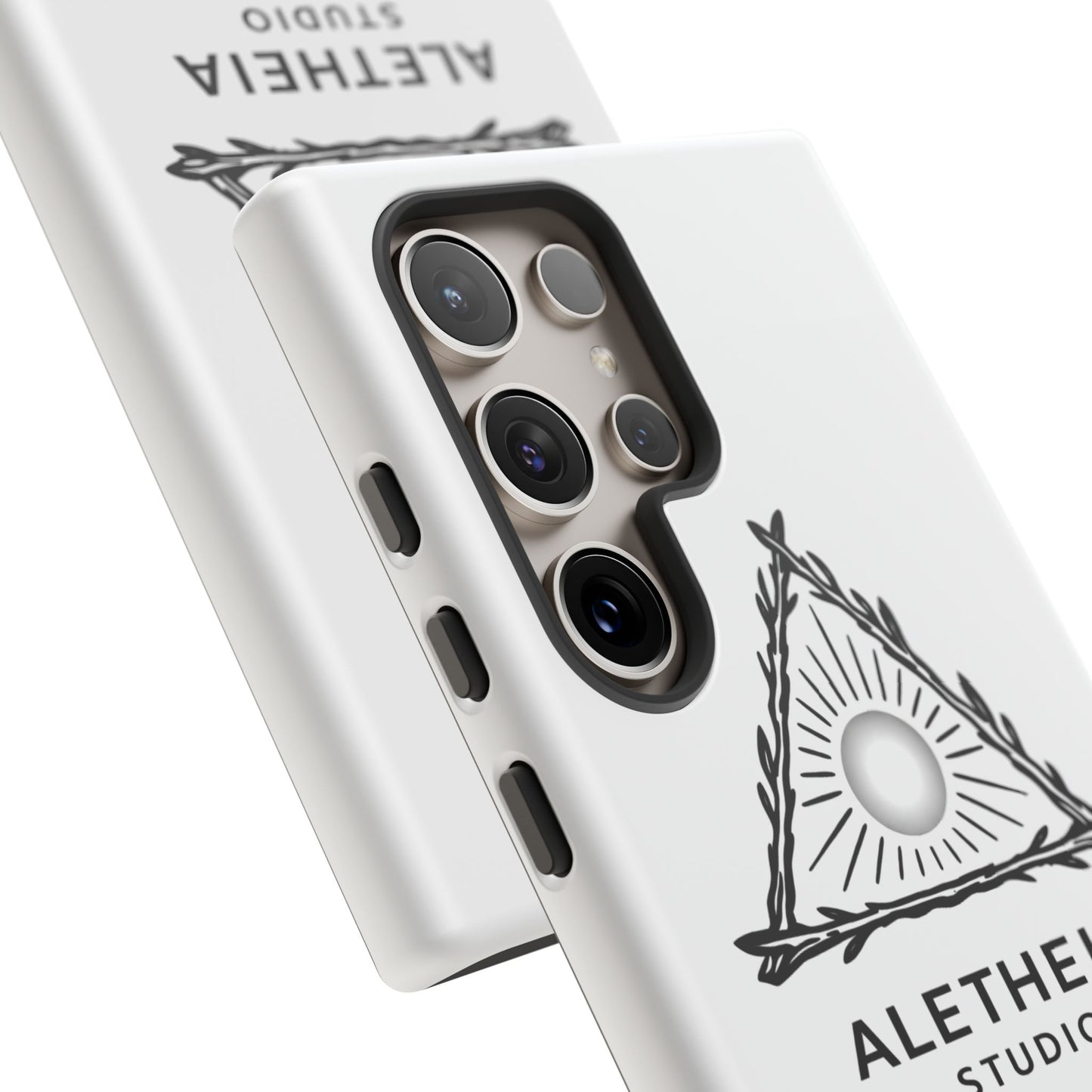 Aletheia Studio Sun Triangle Phone Case — Protective Tough Phone Case with Minimalist Logo