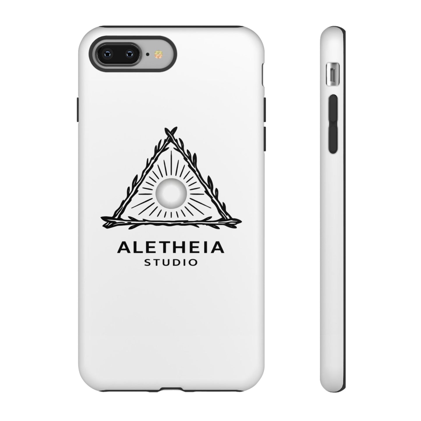 Aletheia Studio Sun Triangle Phone Case — Protective Tough Phone Case with Minimalist Logo