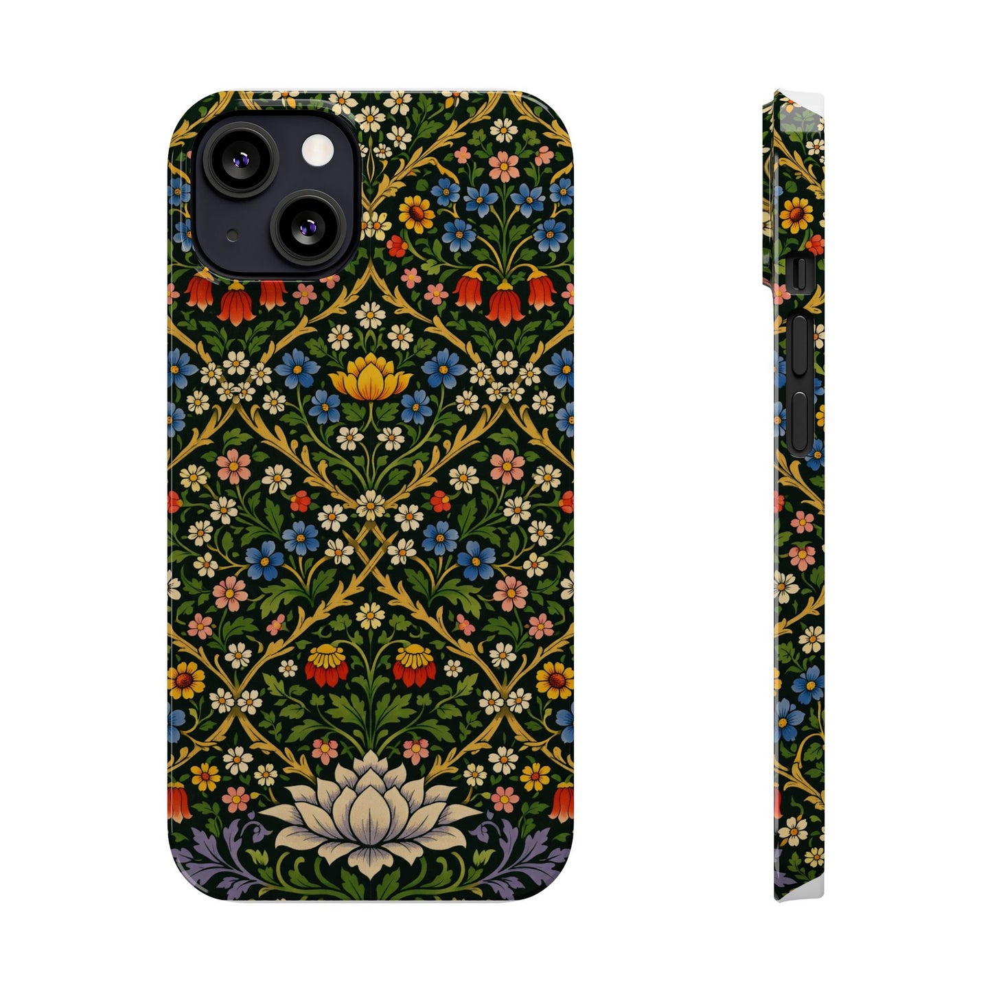 Slim Phone Case — Vintage William Morris Floral Pattern