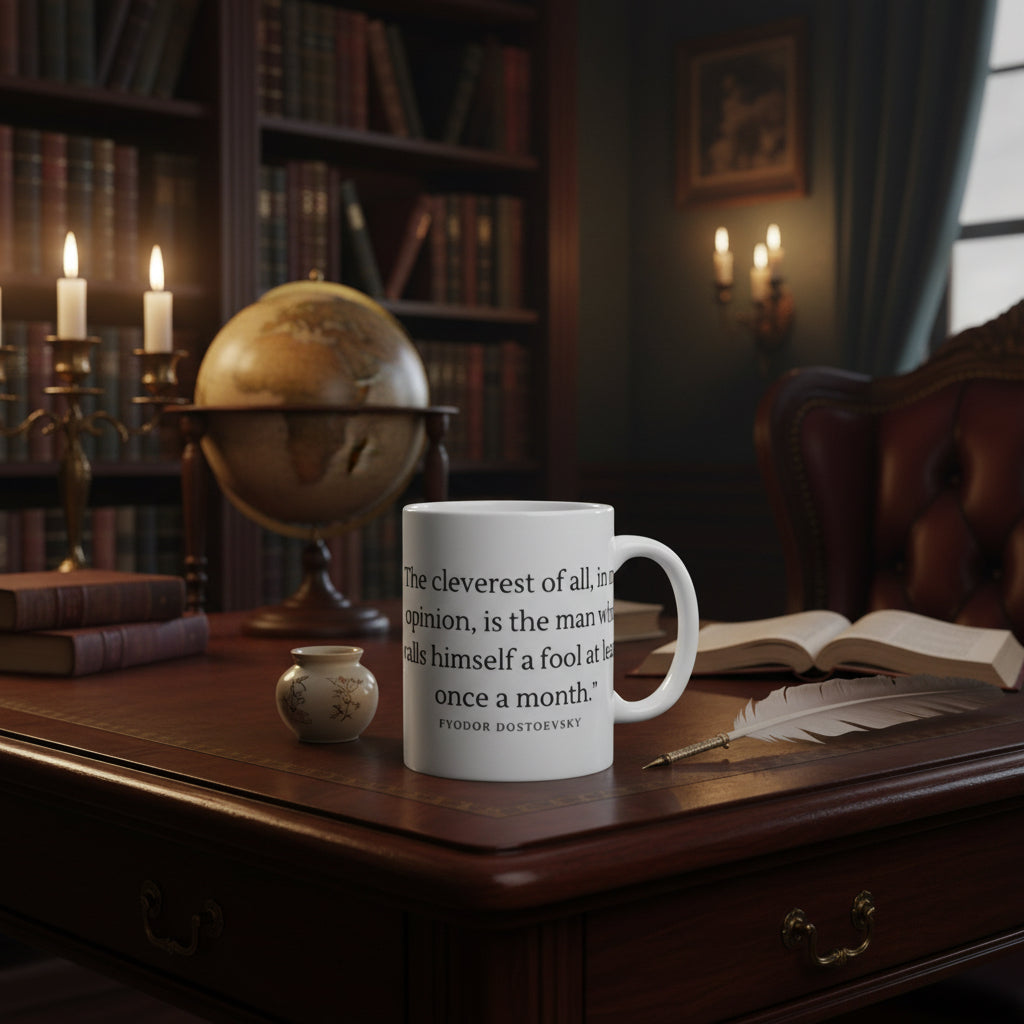 Inspirational Quote Mug | 'The cleverest of all, in my opinion...' 11oz Ceramic