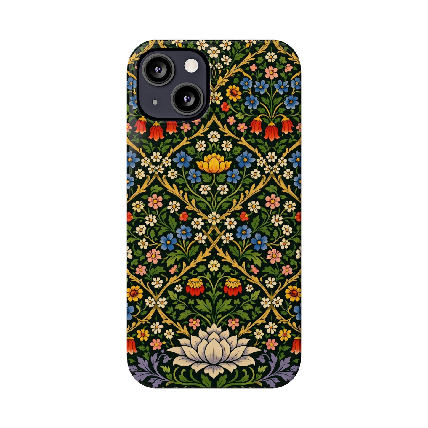 Slim Phone Case — Vintage William Morris Floral Pattern