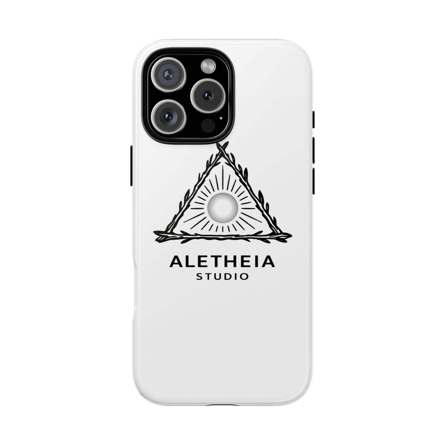 Aletheia Studio Sun Triangle Phone Case — Protective Tough Phone Case with Minimalist Logo