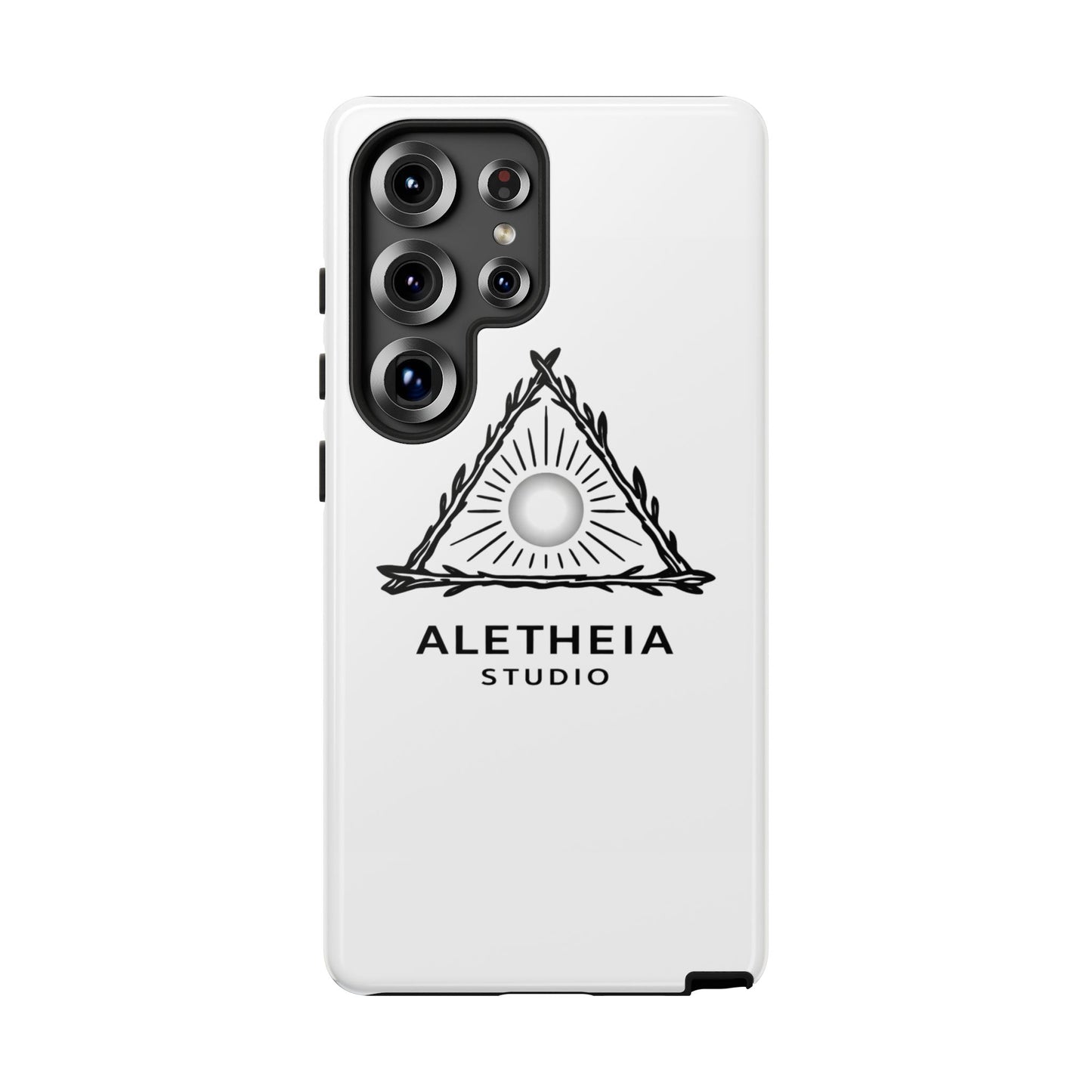 Aletheia Studio Sun Triangle Phone Case — Protective Tough Phone Case with Minimalist Logo