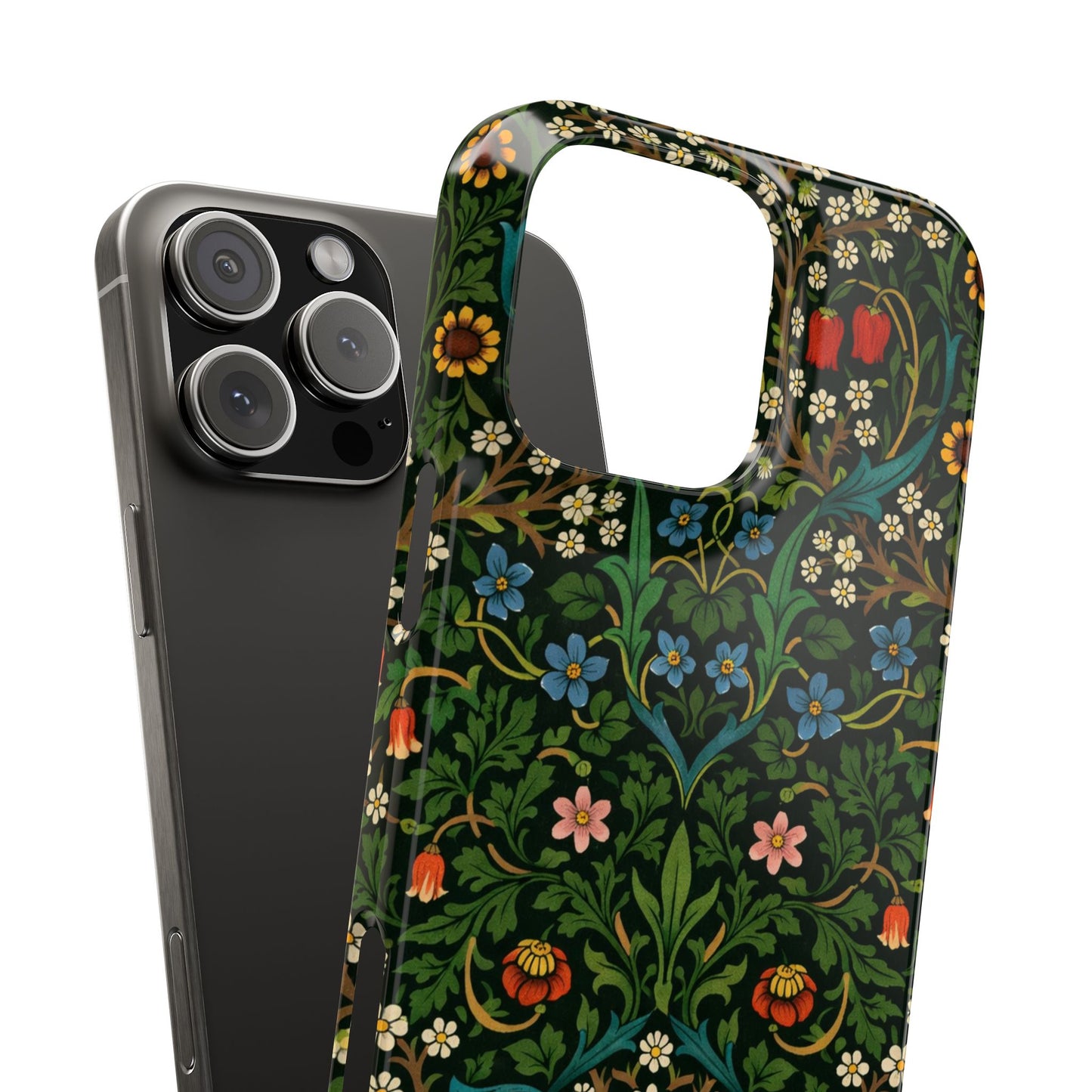 Slim Phone Case — Vintage Floral William Morris Style Pattern