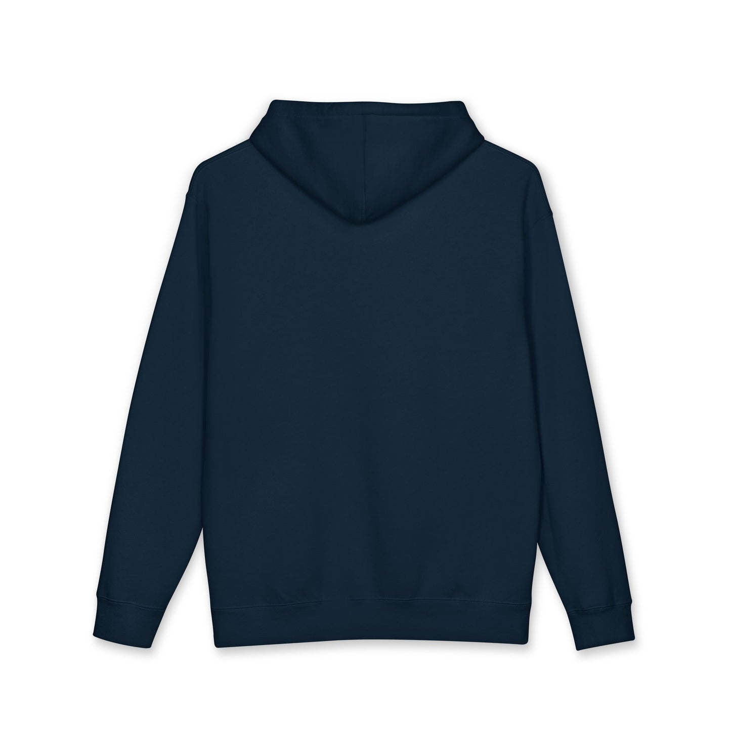 Minimalist Triangle Logo Hoodie — White Casual Streetwear