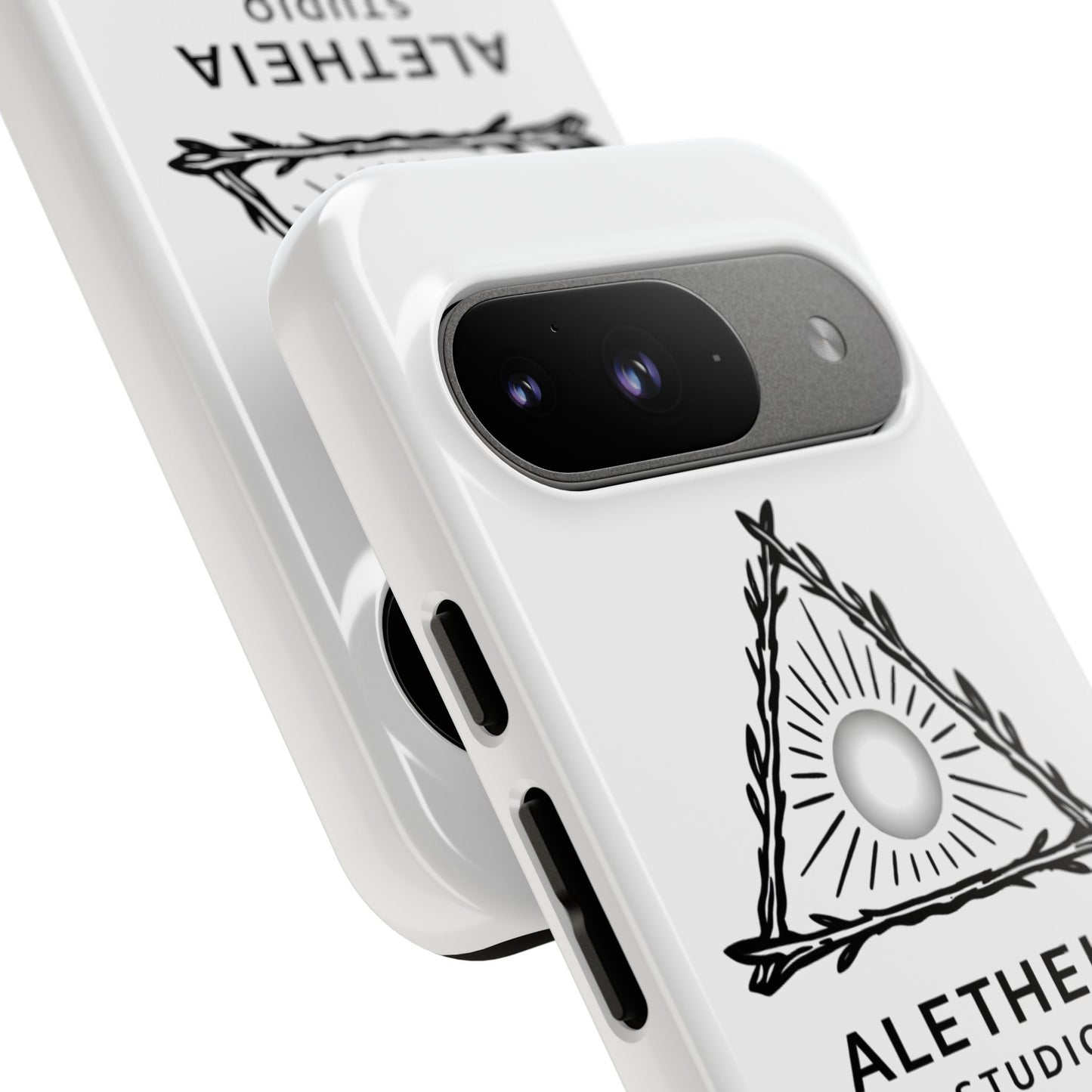 Aletheia Studio Sun Triangle Phone Case — Protective Tough Phone Case with Minimalist Logo