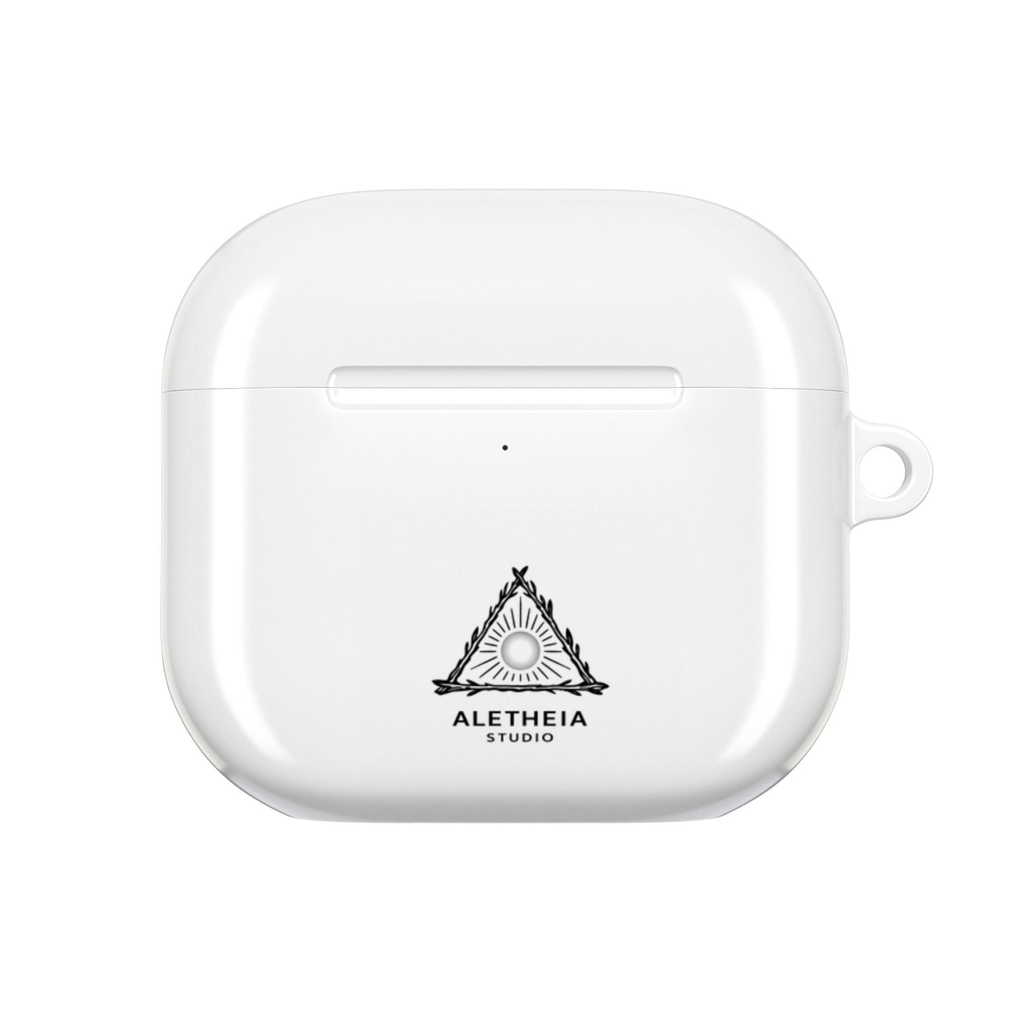 Aletheia Studio AirPods Case — Minimal Sun Triangle Design