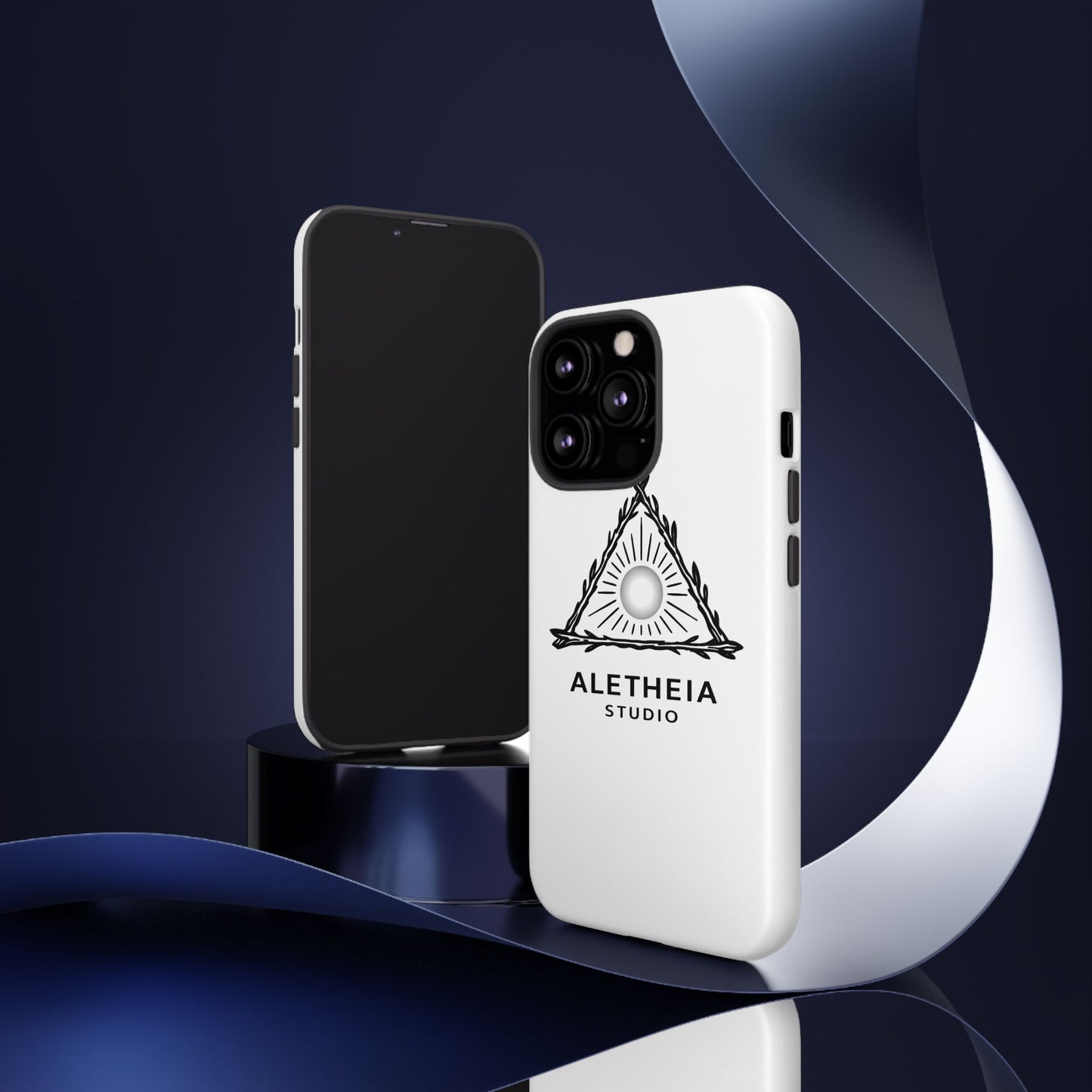 Aletheia Studio Sun Triangle Phone Case — Protective Tough Phone Case with Minimalist Logo
