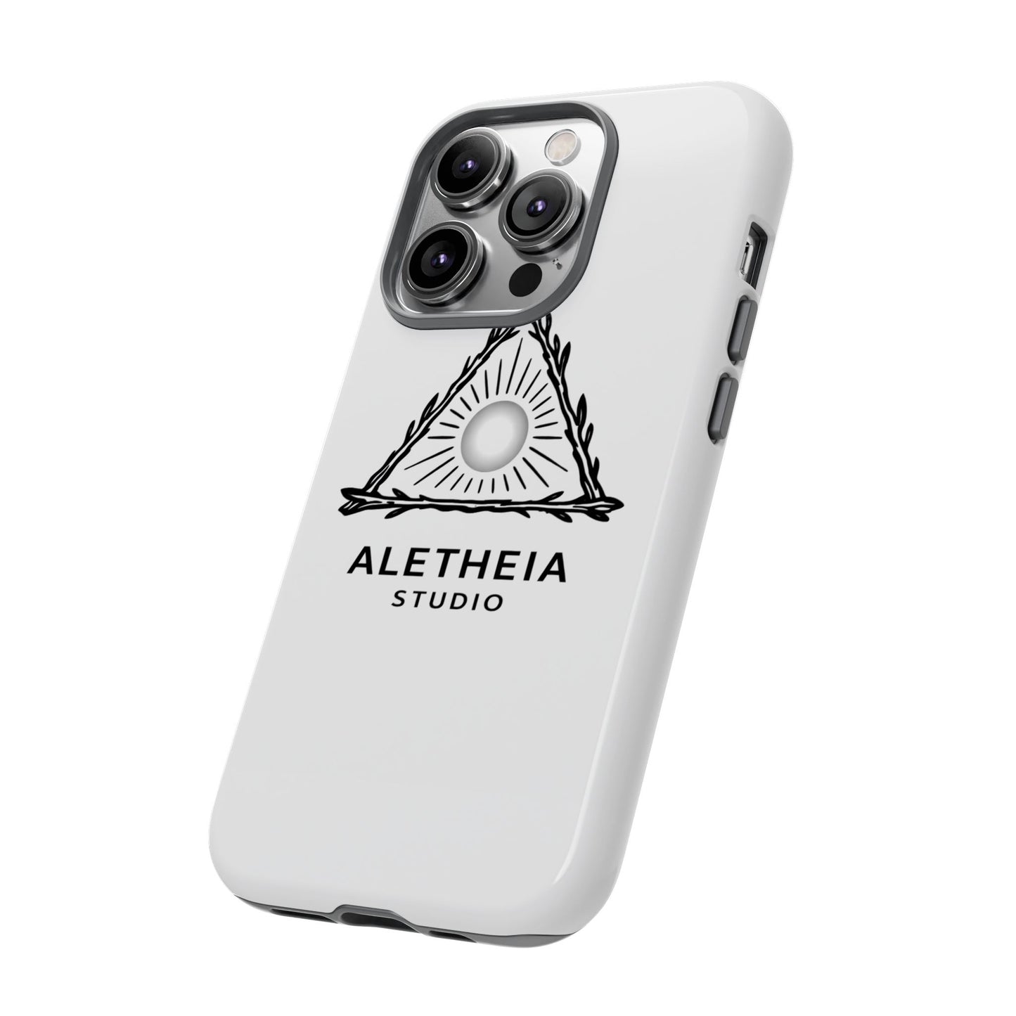 Aletheia Studio Sun Triangle Phone Case — Protective Tough Phone Case with Minimalist Logo