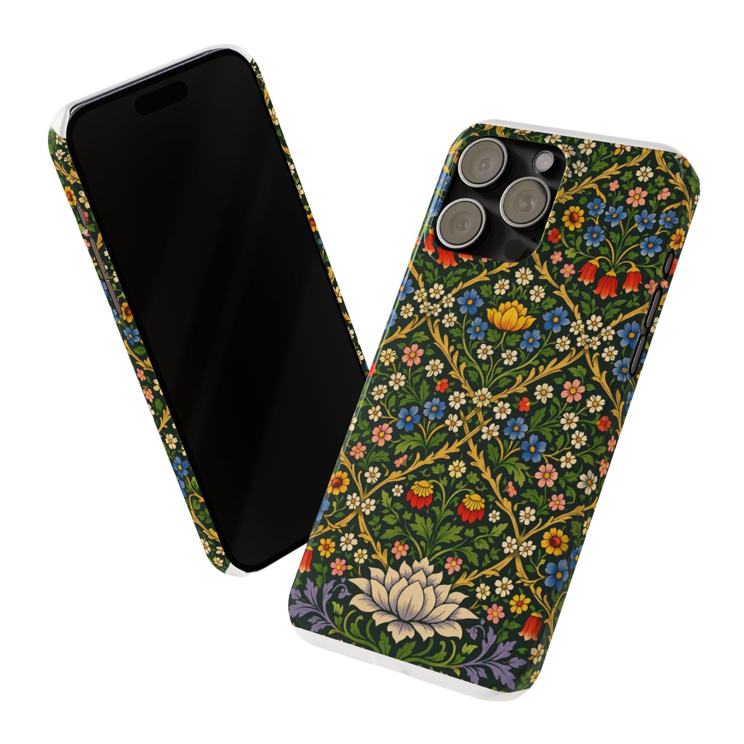 Slim Phone Case — Vintage William Morris Floral Pattern