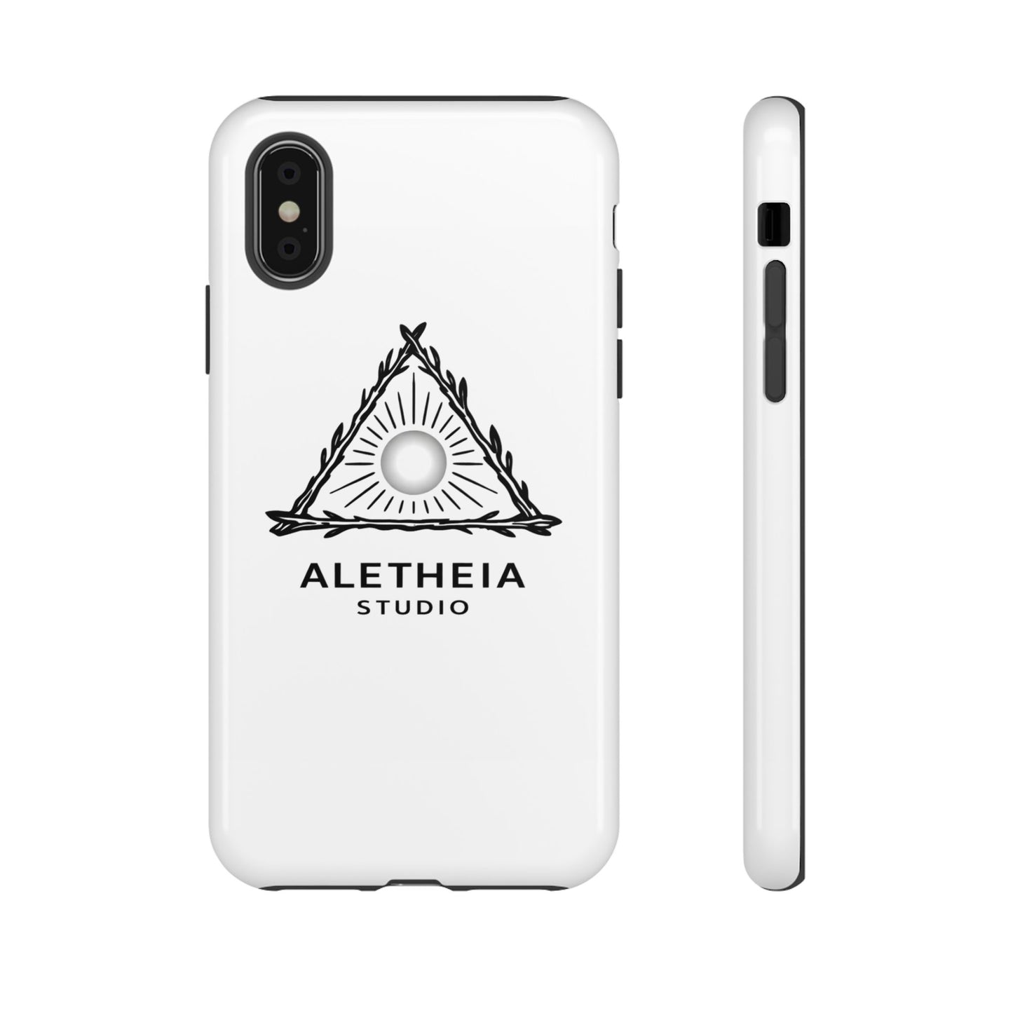 Aletheia Studio Sun Triangle Phone Case — Protective Tough Phone Case with Minimalist Logo