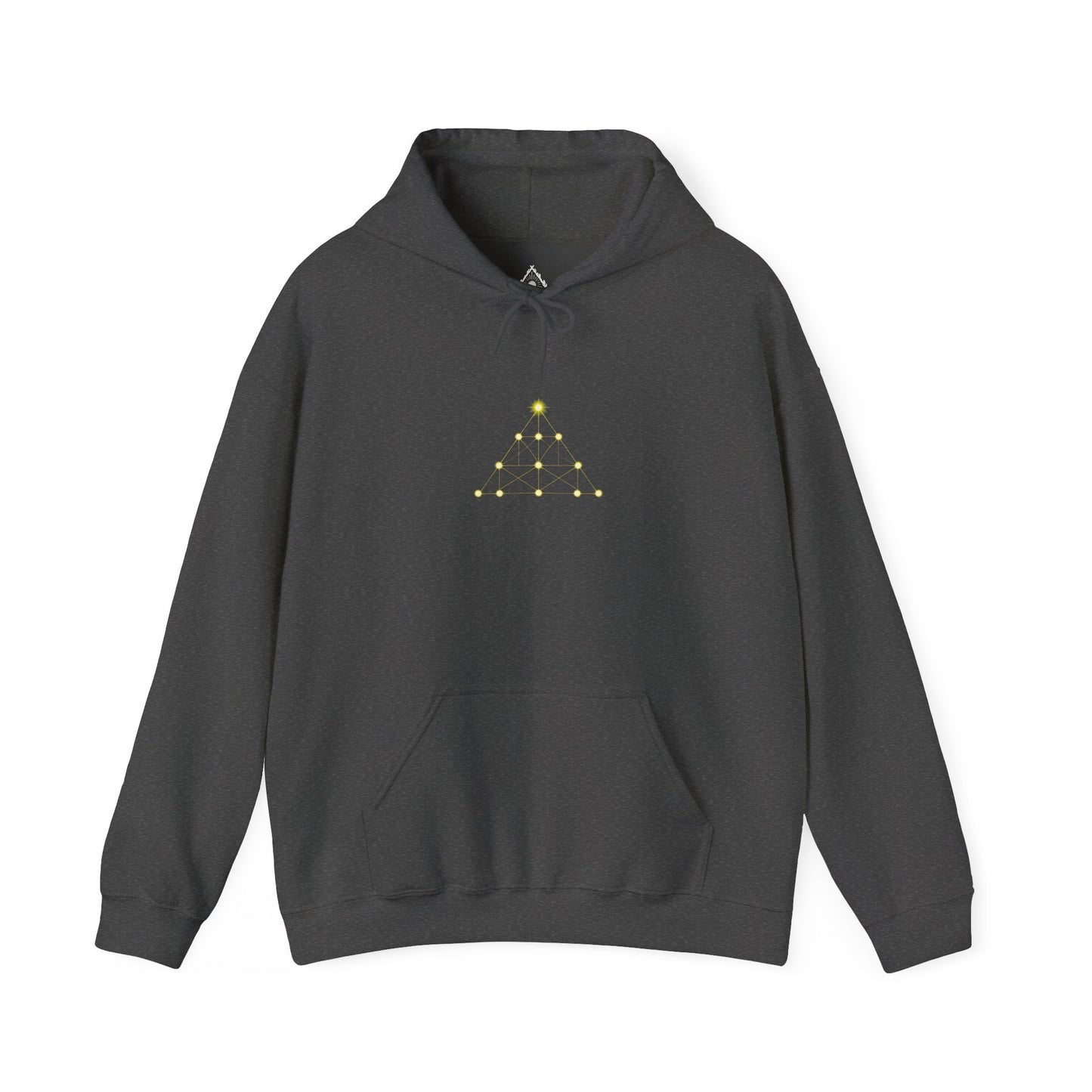 Tetractys unfolding of unity into multiplicity Hoodie