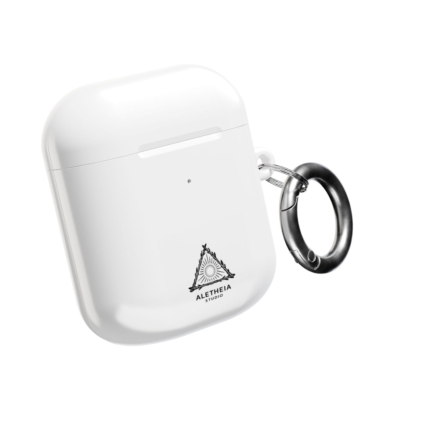 Aletheia Studio AirPods Case — Minimal Sun Triangle Design