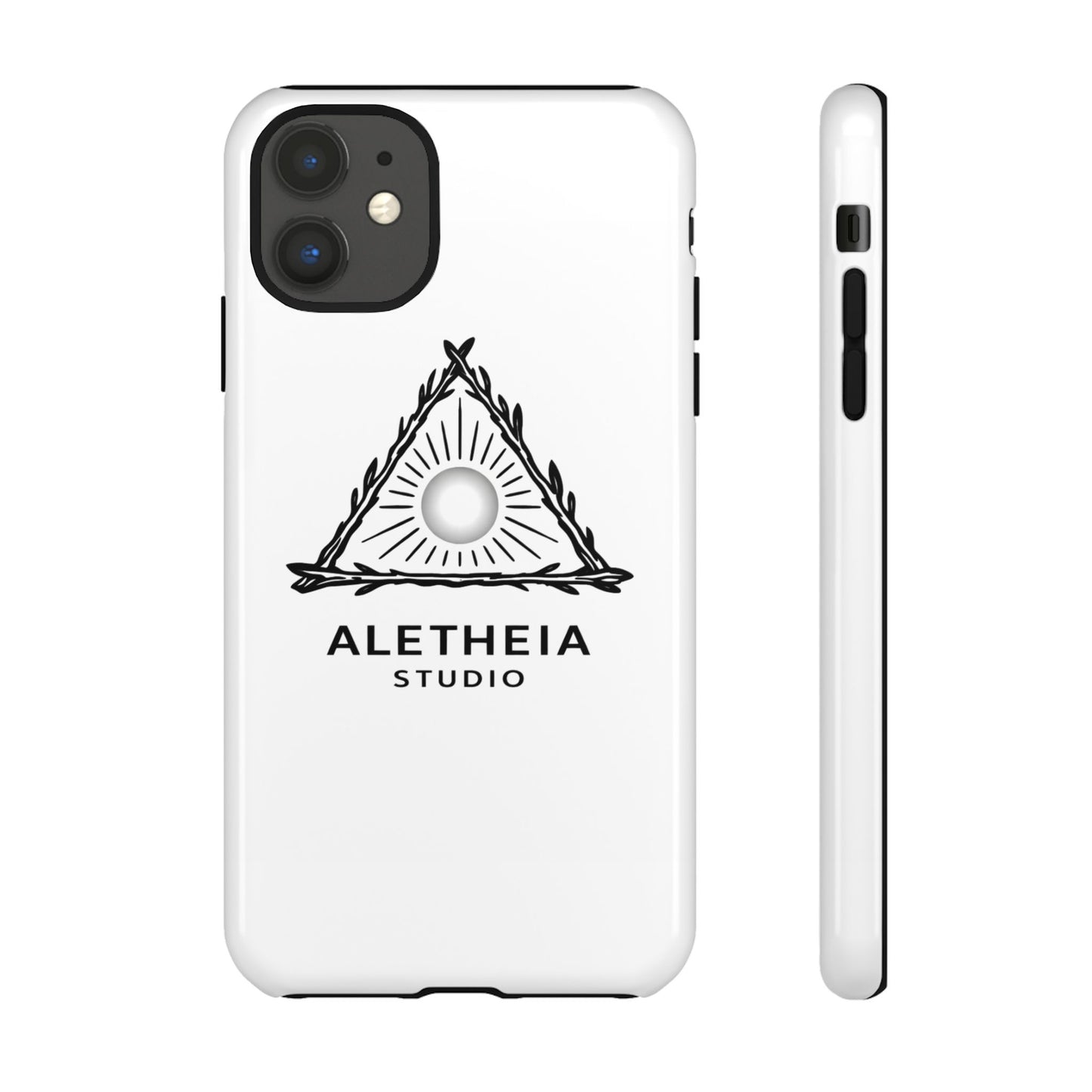 Aletheia Studio Sun Triangle Phone Case — Protective Tough Phone Case with Minimalist Logo