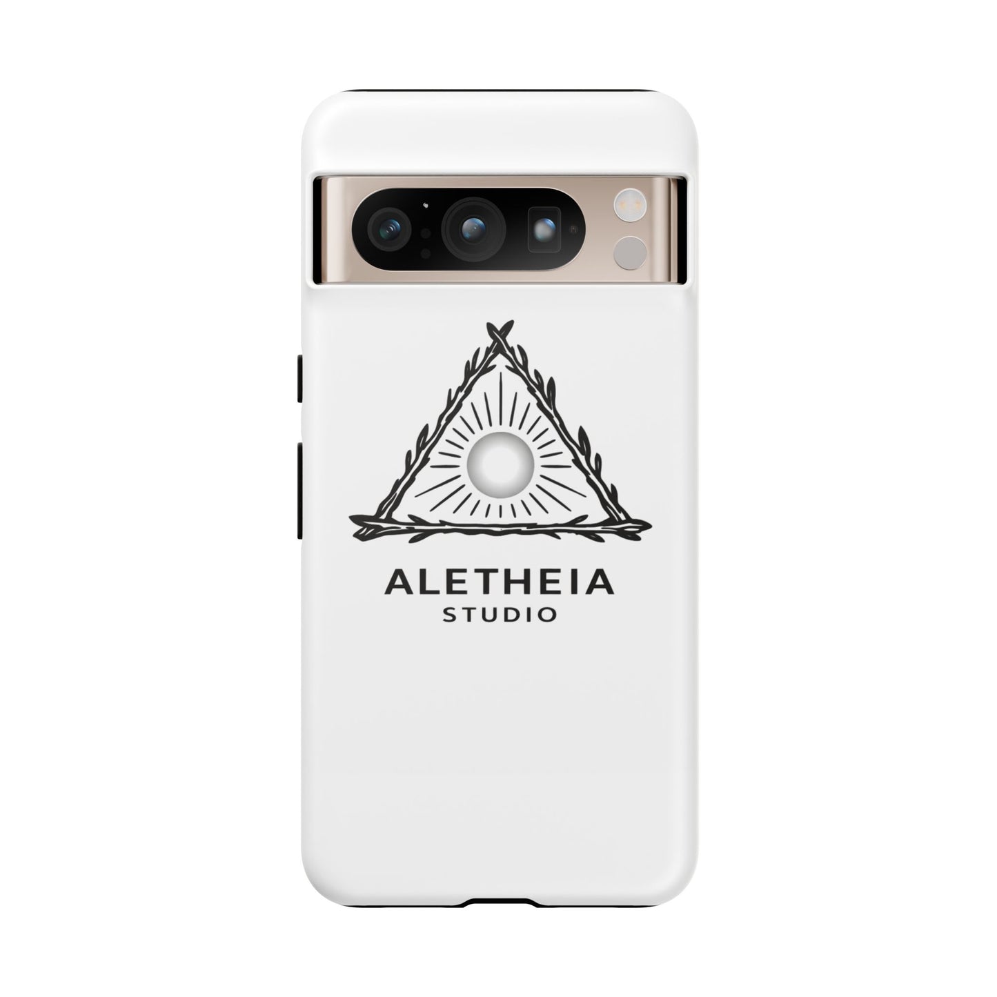 Aletheia Studio Sun Triangle Phone Case — Protective Tough Phone Case with Minimalist Logo